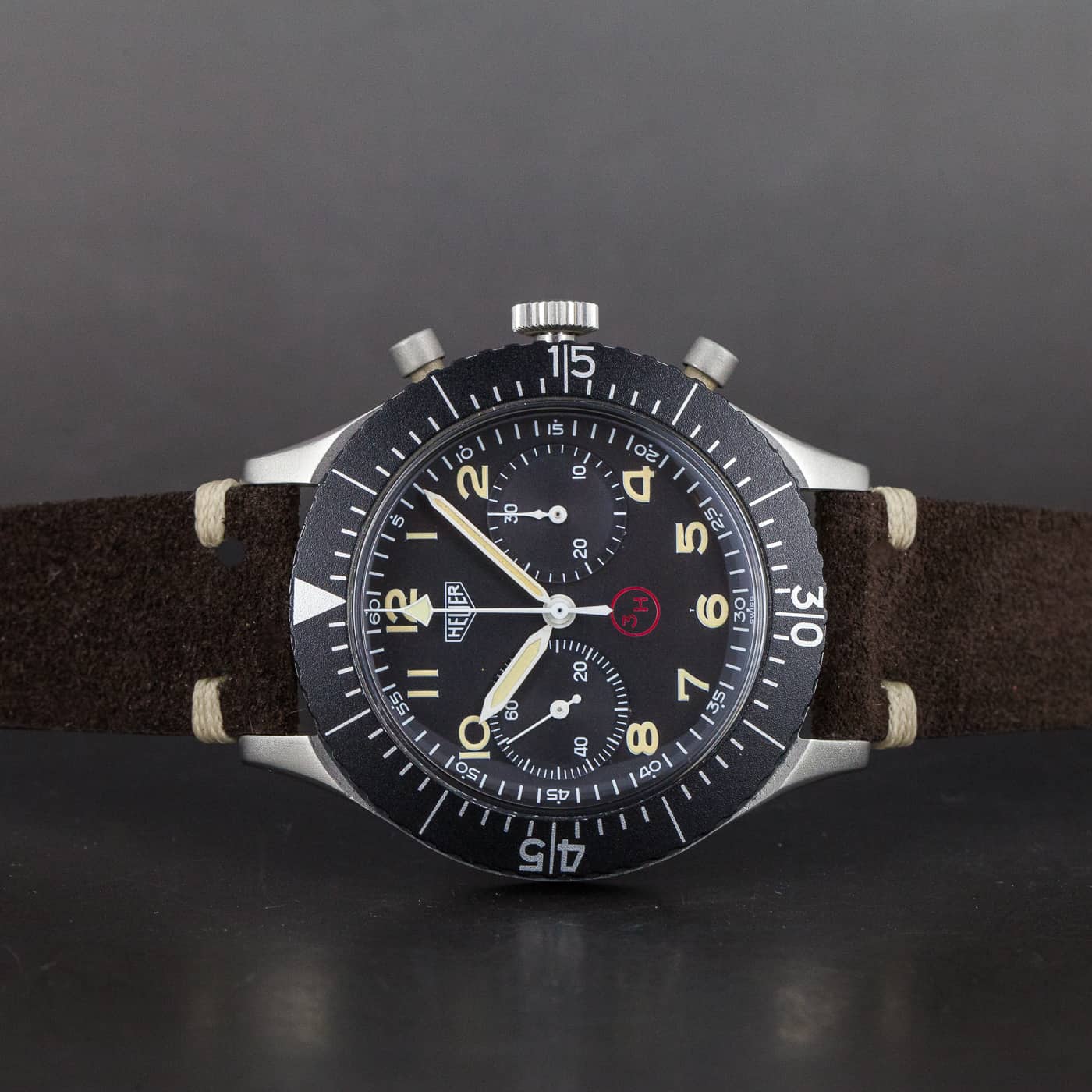 Heuer "Bundeswehr" lentäjän kronografi ref.1550 SG - Image 5