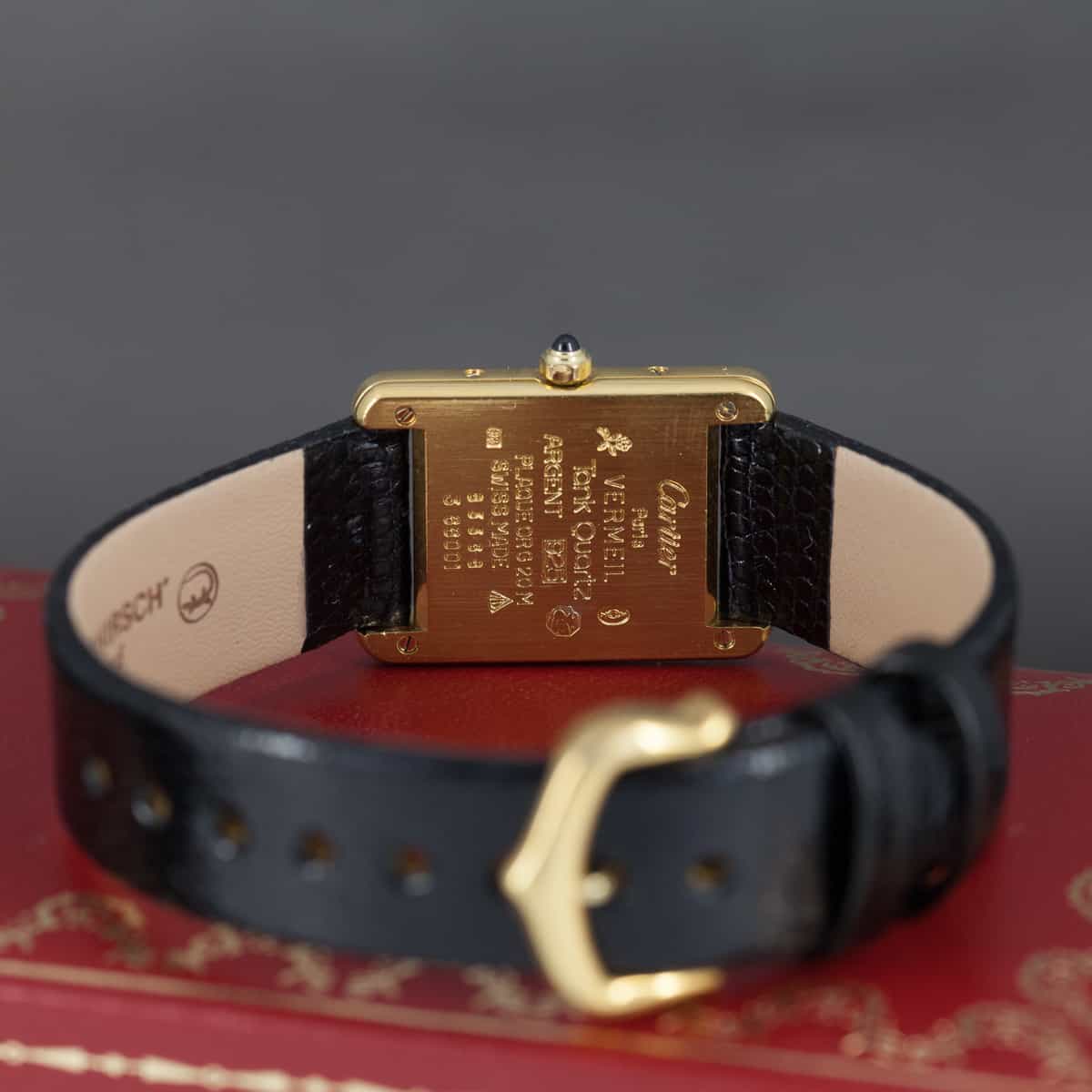 Cartier Tank Vermeil naisten rannekello v.1987 - Image 6