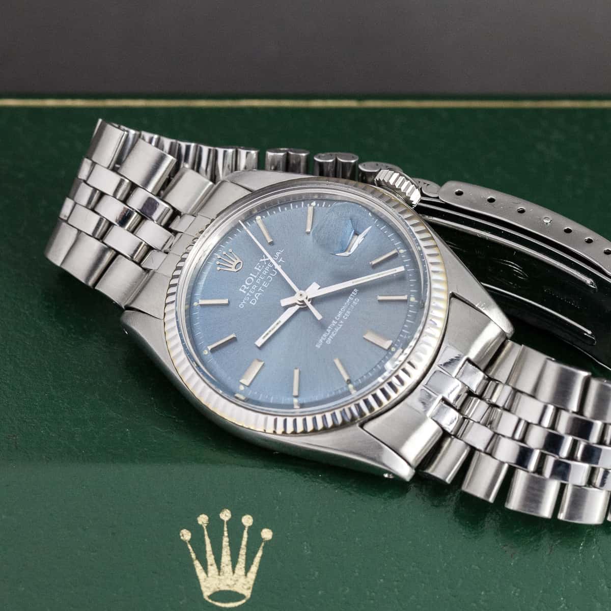 Harvinainen Rolex Oyster Perpetual Datejust ref. 1601 vuodelta 1965