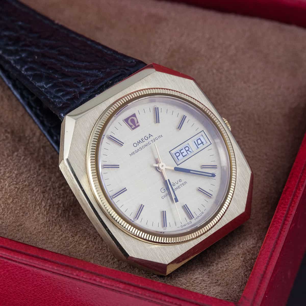 18k Omega Megasonic 720Hz Geneve Chronometer