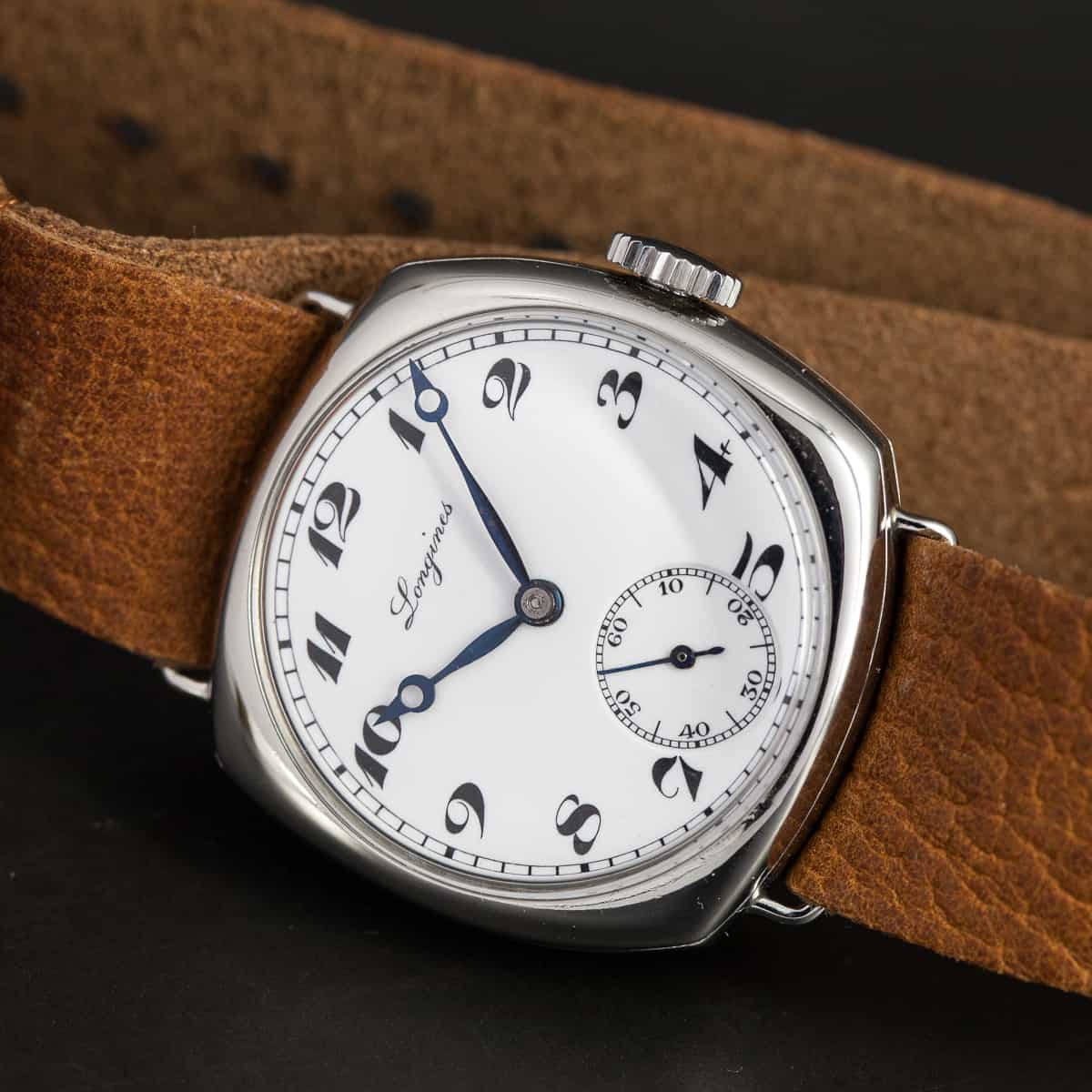 Longines Art-Deco teräskuorinen rannekello vuodelta 1935 - Image 2
