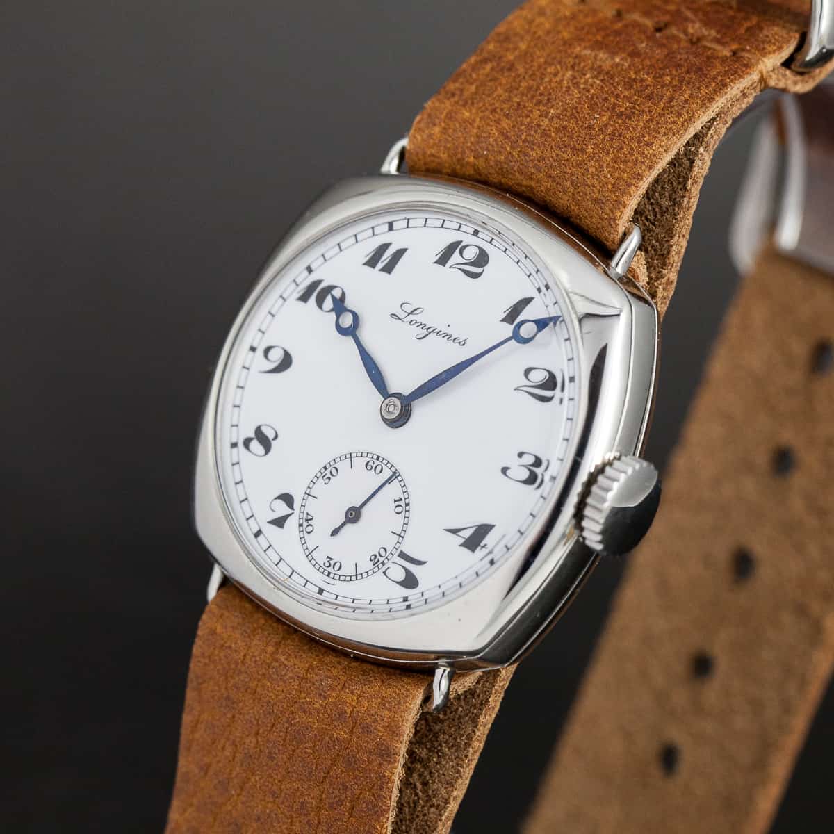 Longines Art-Deco teräskuorinen rannekello vuodelta 1935 - Image 4