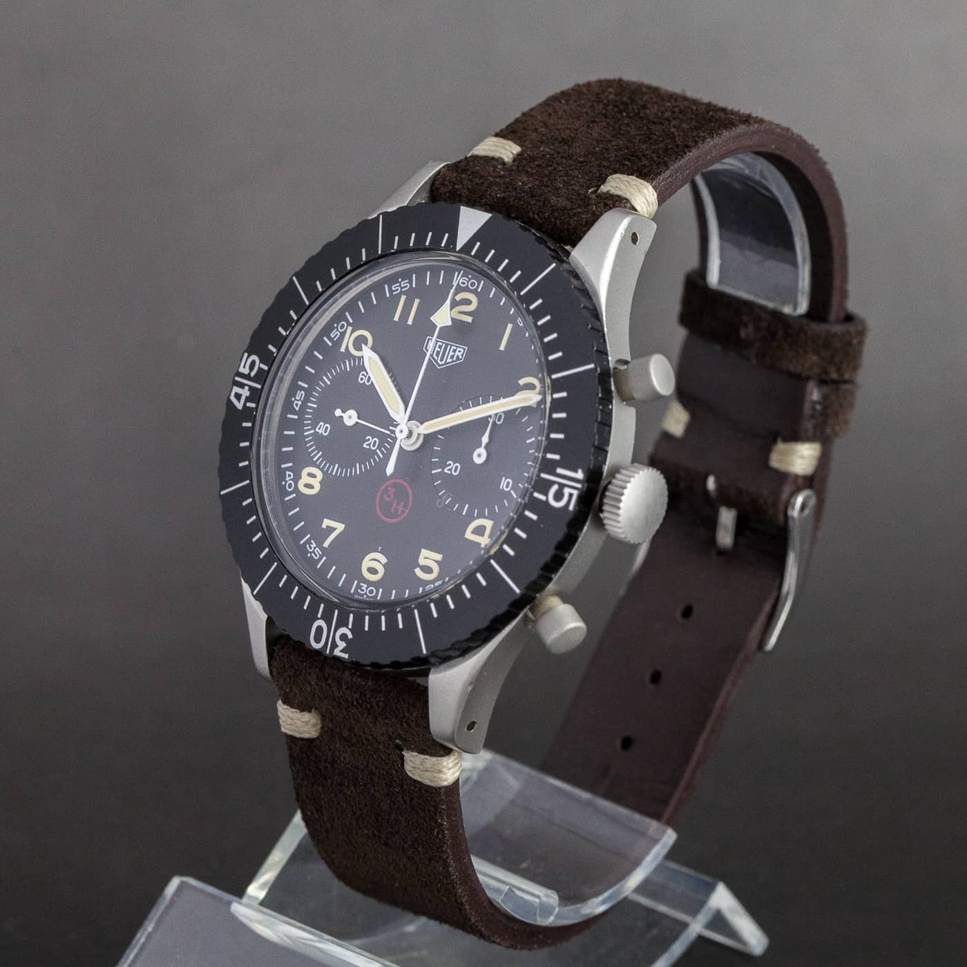 Heuer "Bundeswehr" lentäjän kronografi ref.1550 SG