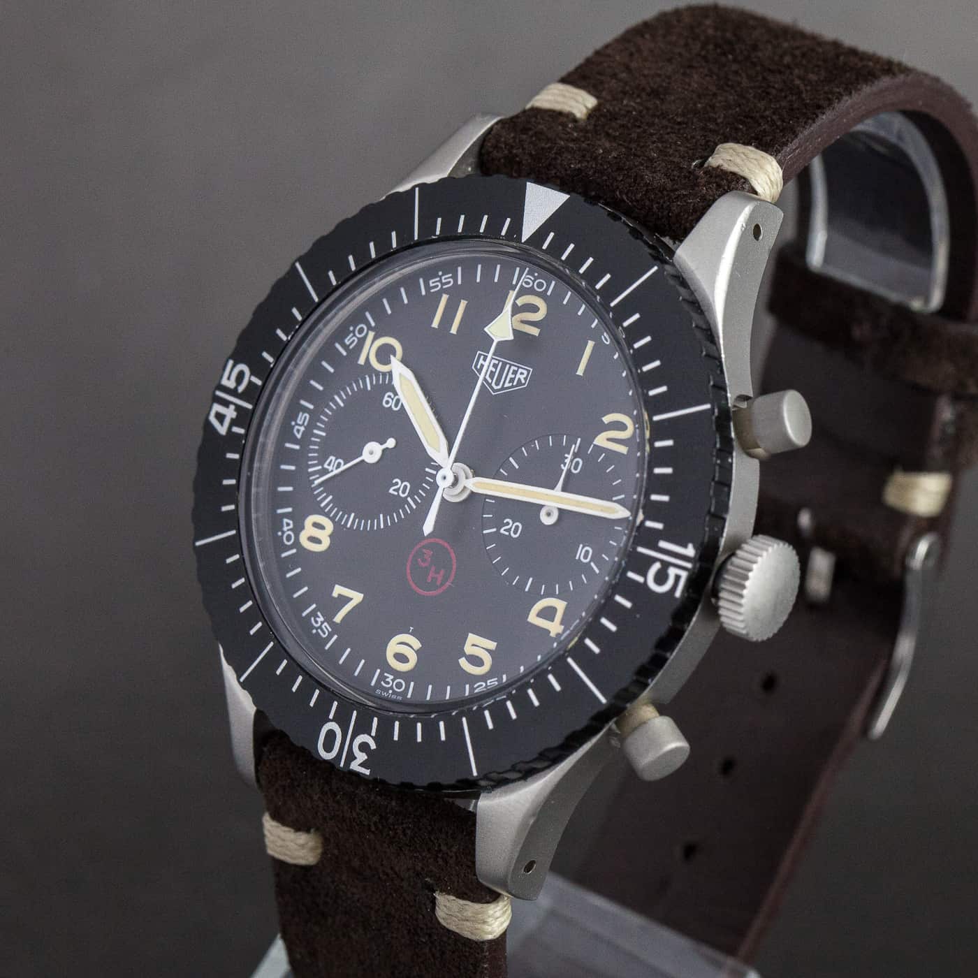 Heuer "Bundeswehr" lentäjän kronografi ref.1550 SG - Image 4