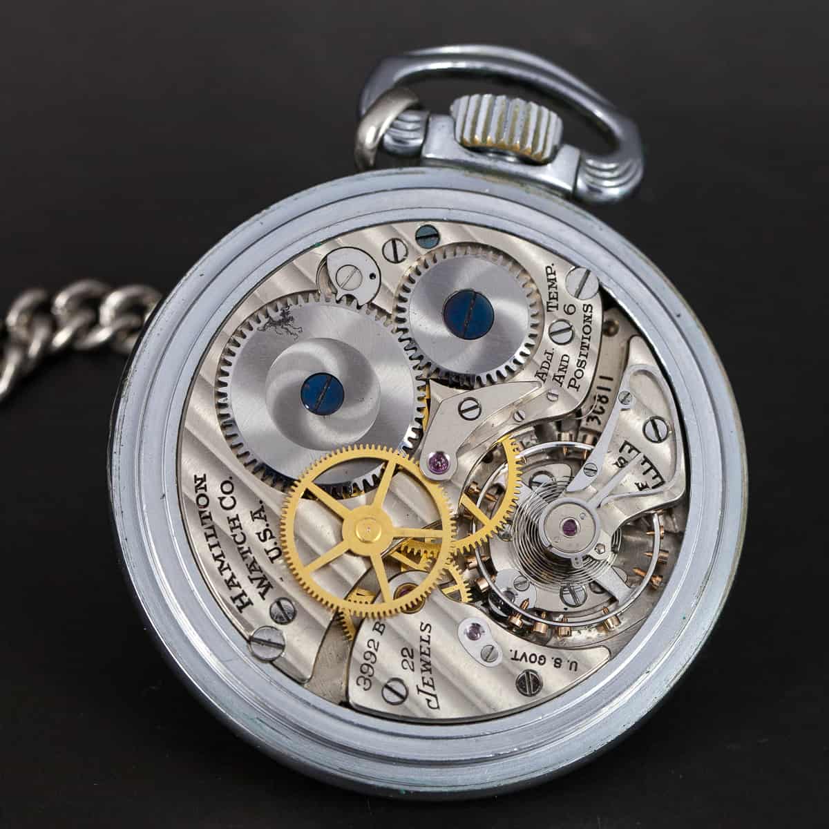 Hamilton RAF 3992B lentokoneen navigaatiokello v.1942 - Image 3