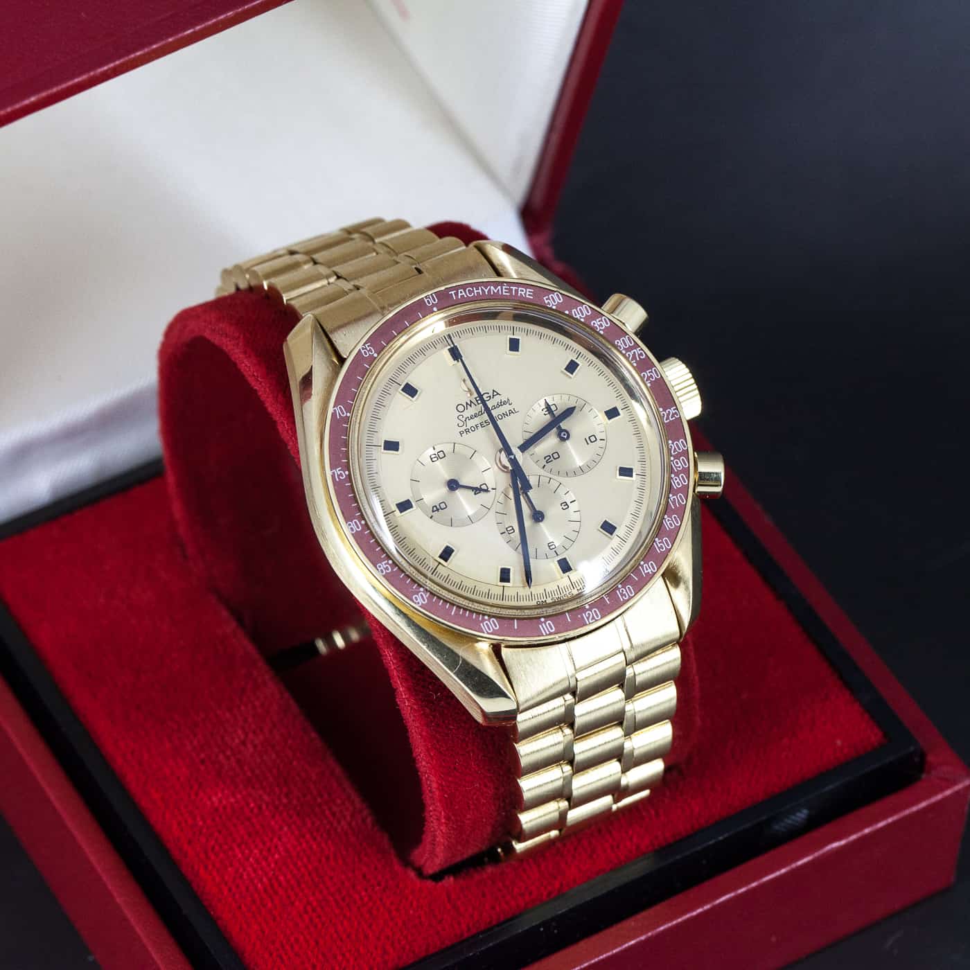 Harvinainen 18k Omega Speedmaster "Tribute to Astronauts" vuodelta 1969, Price on request - Image 5