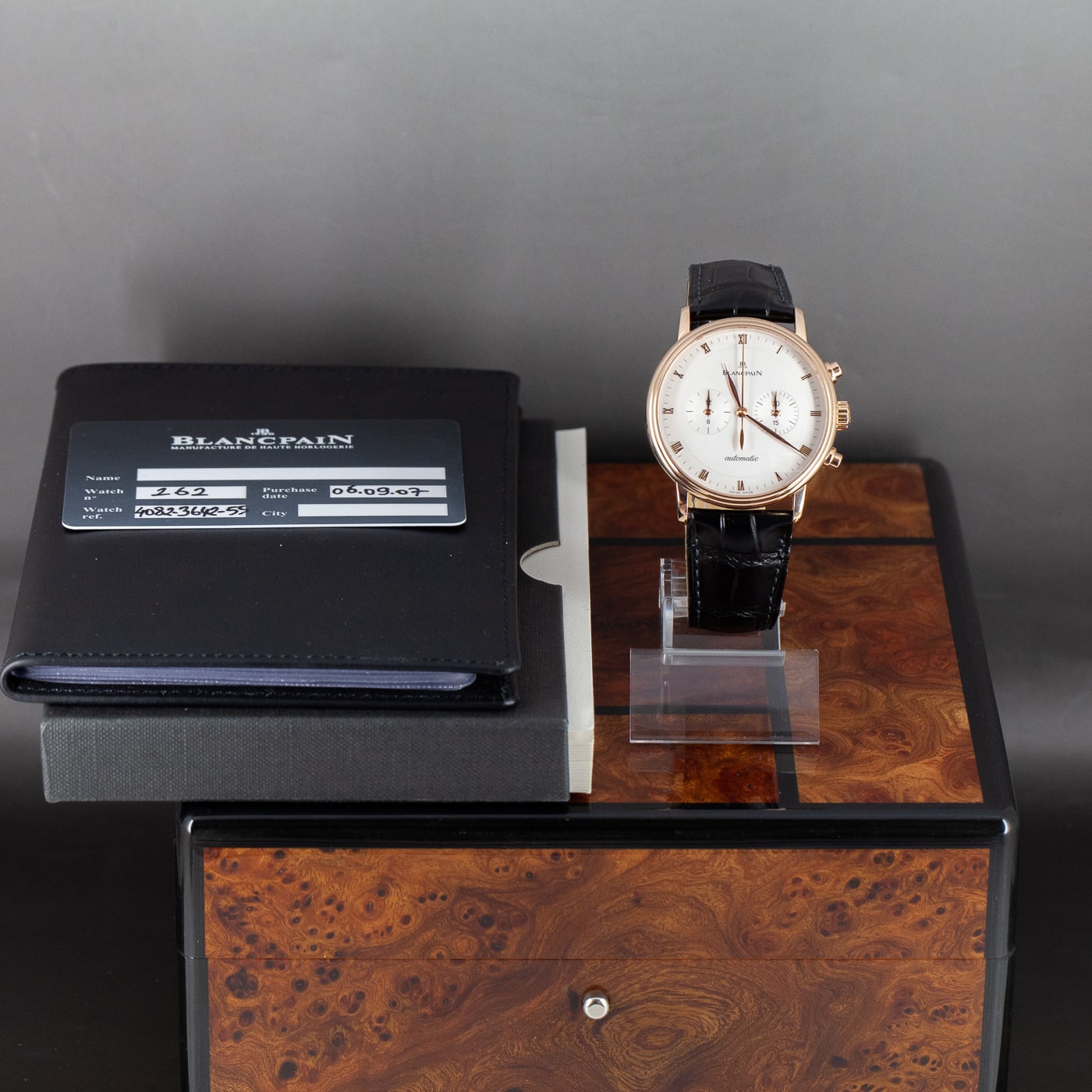 18k Blancpain Villeret kronografi ref.4082 vuodelta 2007 - Image 2