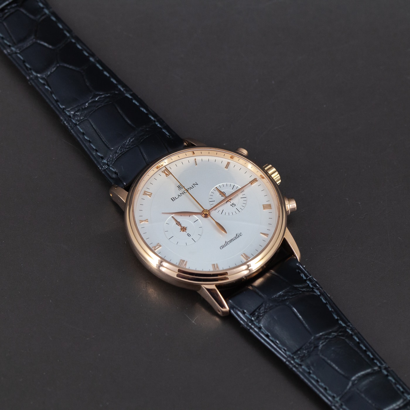 18k Blancpain Villeret kronografi ref.4082 vuodelta 2007 - Image 9