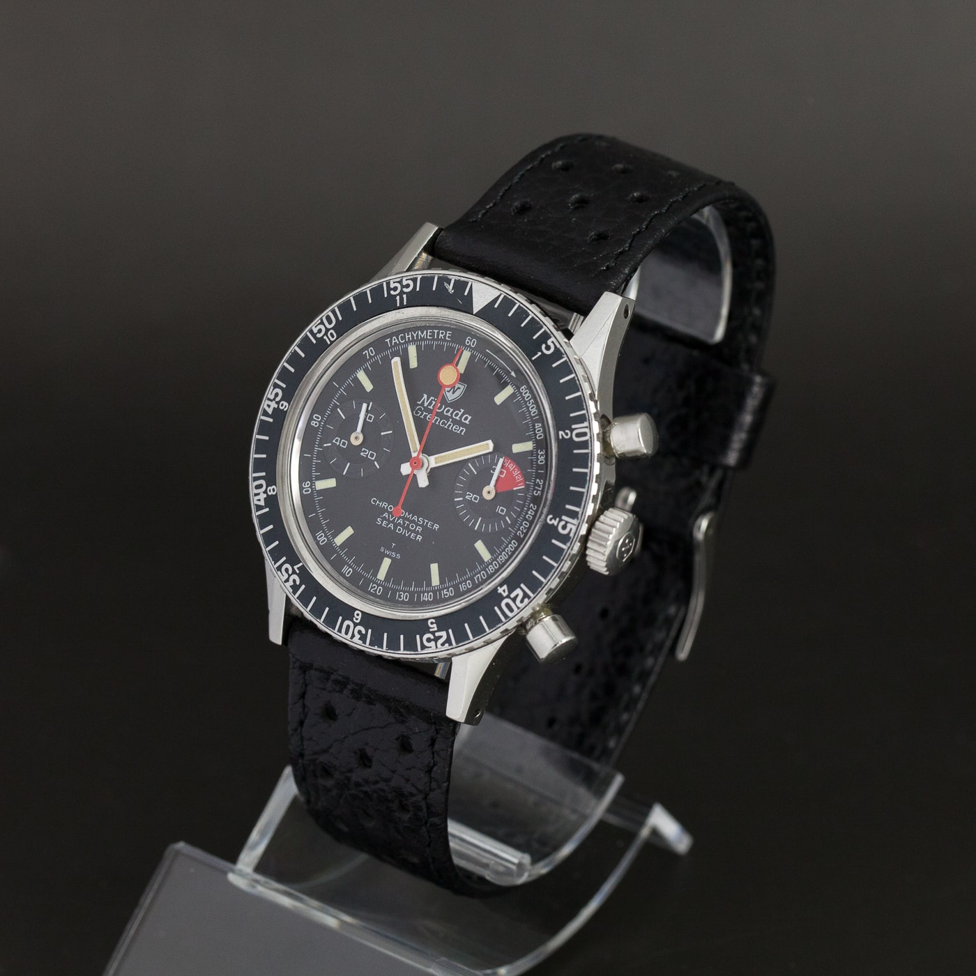 Nivada Grenchen Chronomaster Aviator-Sea Diver 1960-luvulta