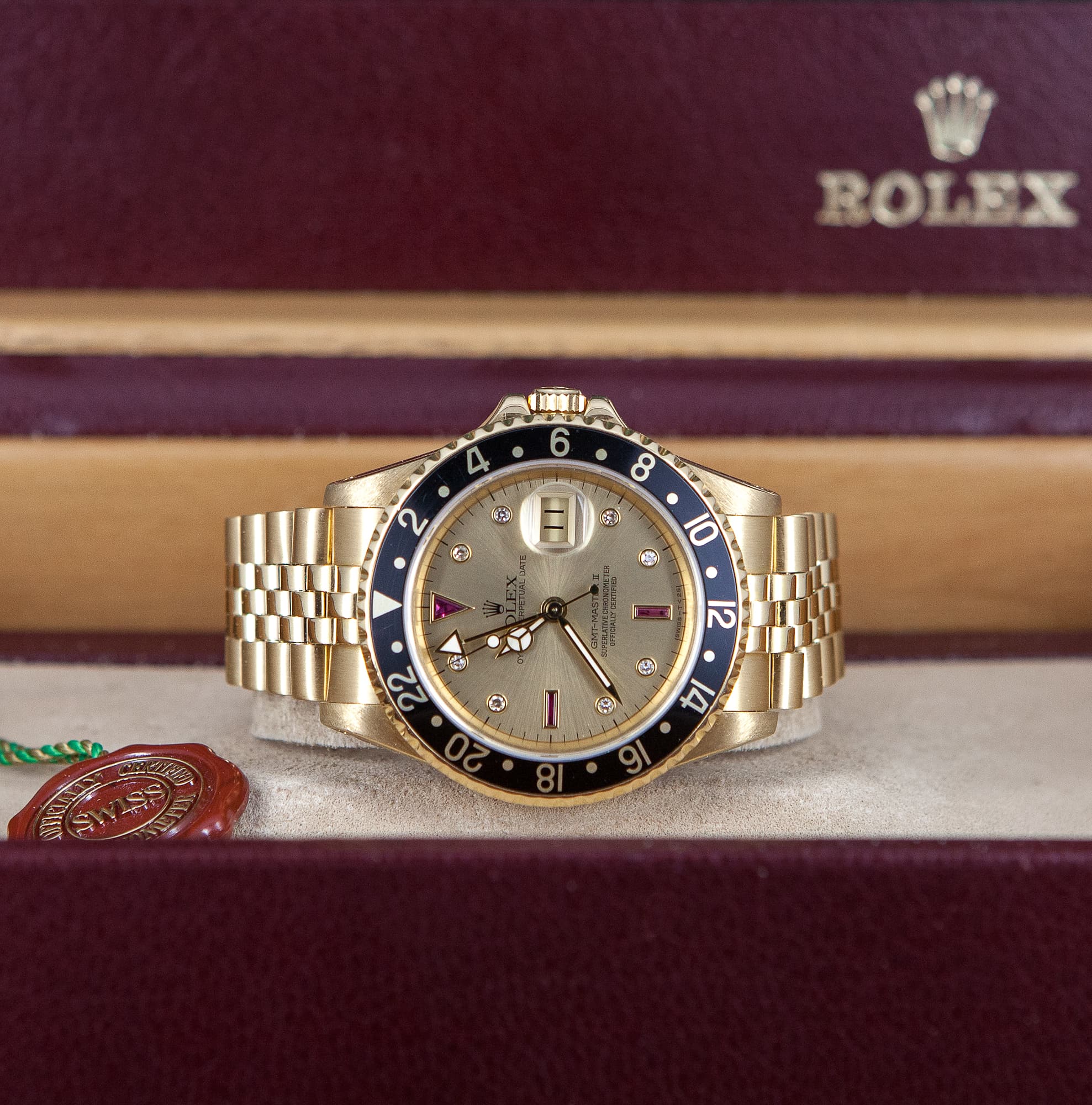 18k Rolex GMT-Master II "Sultan Serti" vuodelta 1991 - Image 5