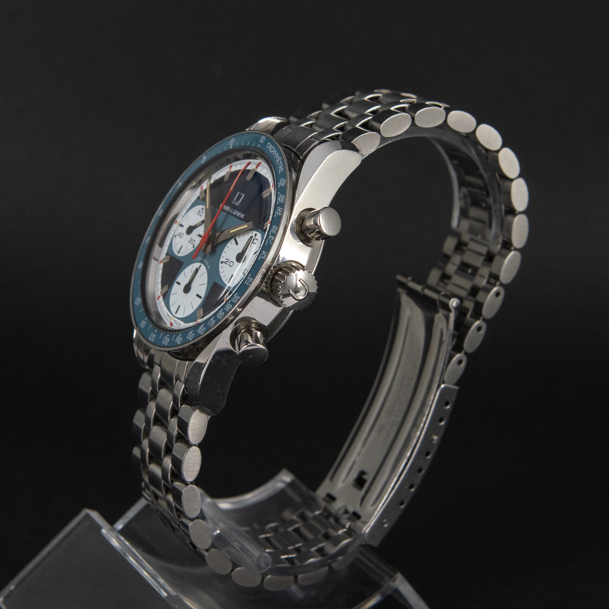 Universal Geneve Compax "Exotic Blue" from 1971 - Image 5