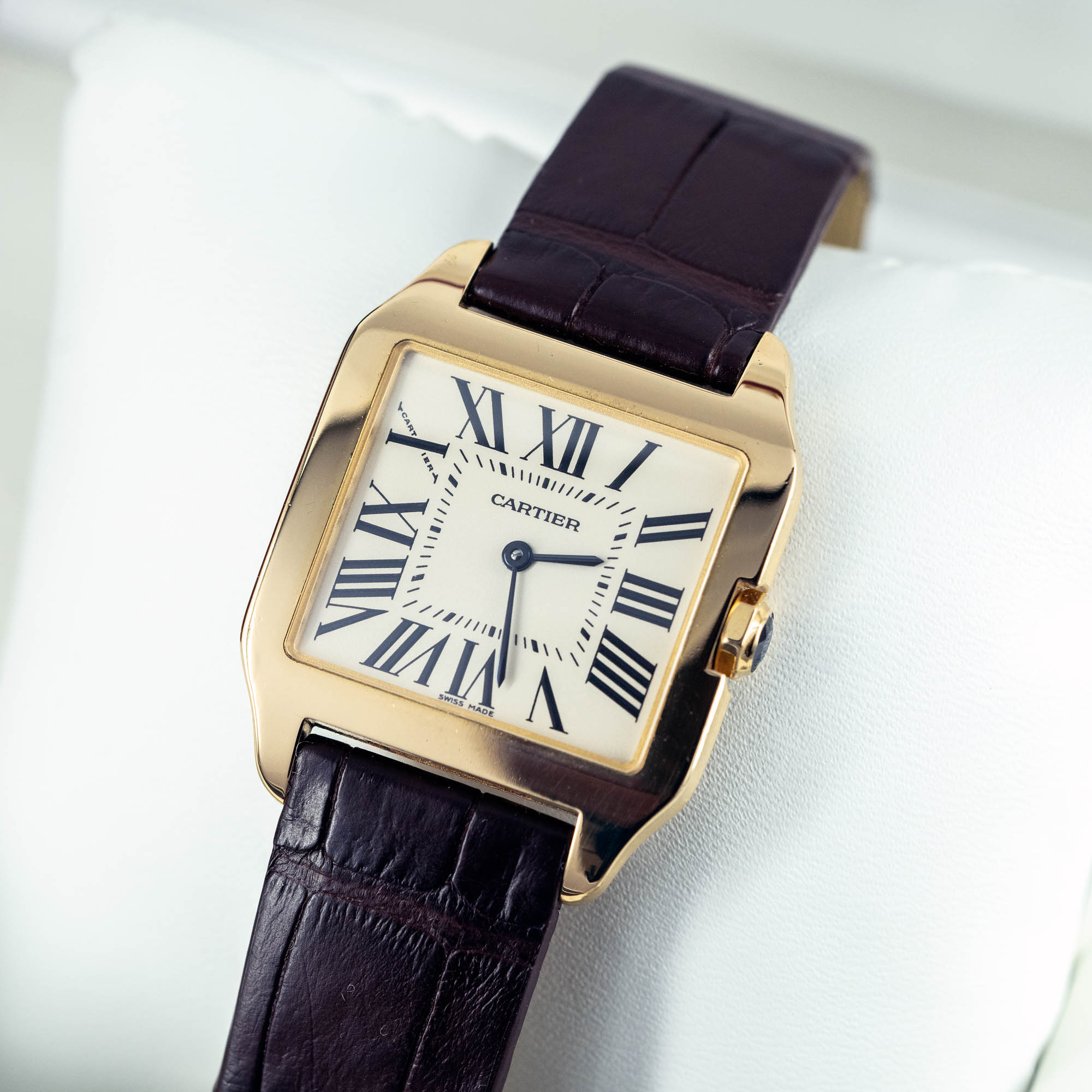 18k Cartier Santos Dumont naisten rannekello 2006 - Image 2
