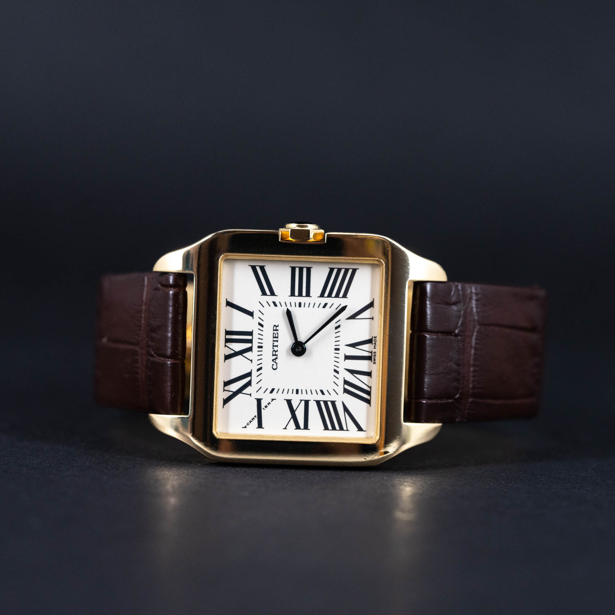 18k Cartier Santos Dumont naisten rannekello 2006 - Image 3