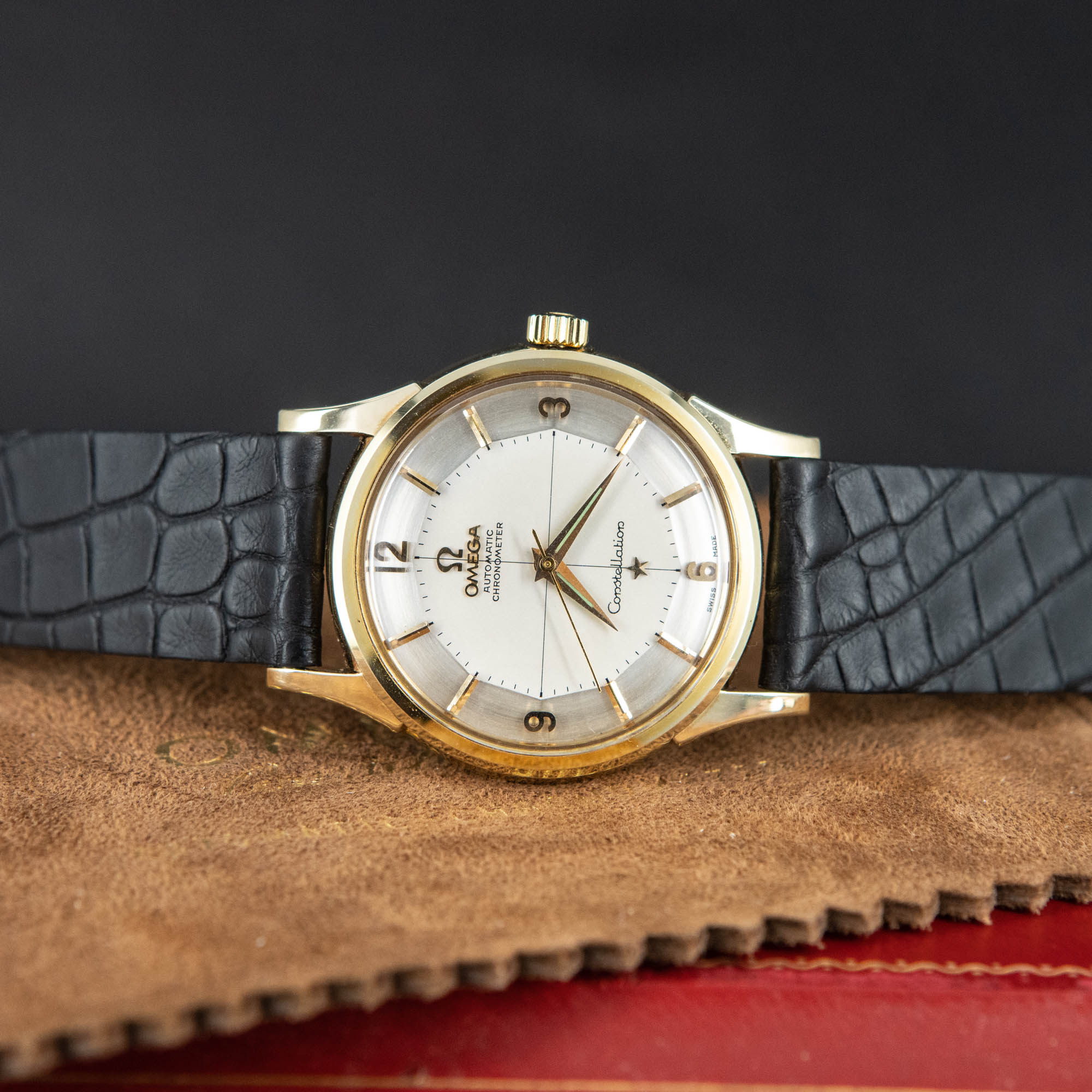 14k Omega Constellation Pie-Pan vuodelta 1960 - Image 4