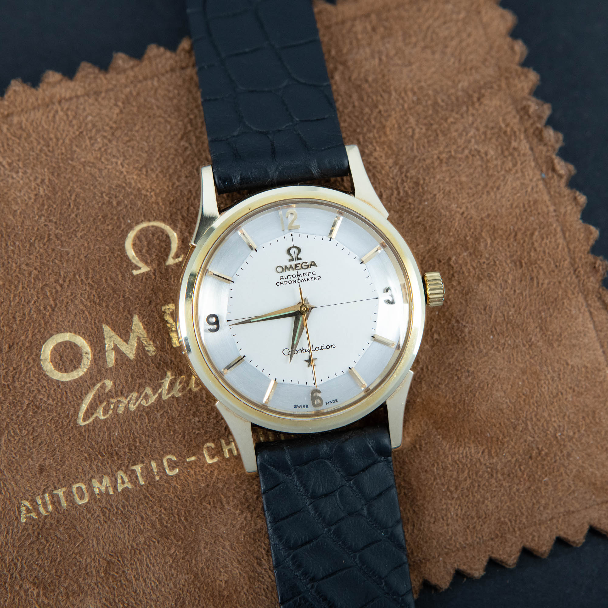 14k Omega Constellation Pie-Pan vuodelta 1960 - Image 3