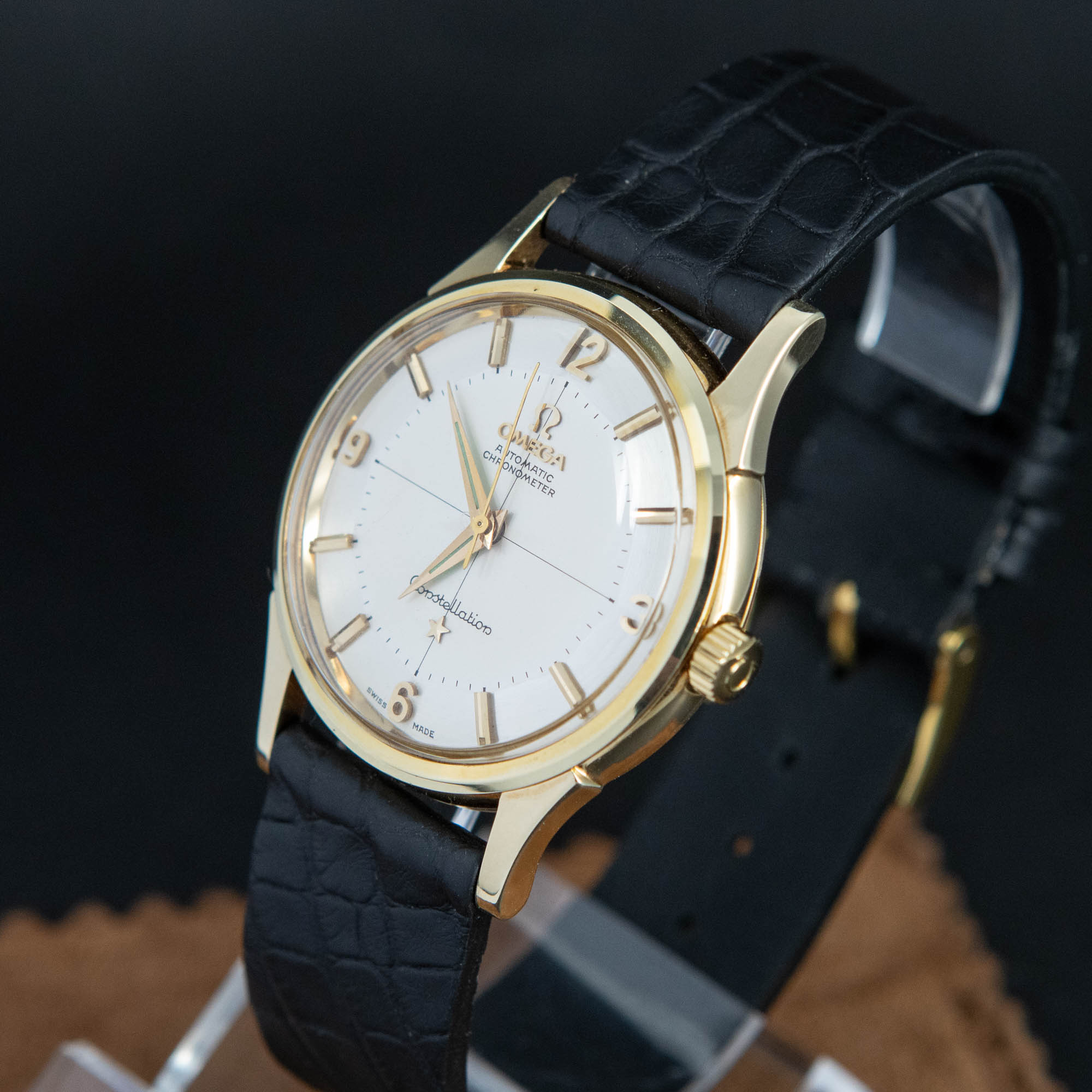 14k Omega Constellation Pie-Pan vuodelta 1960 - Image 8