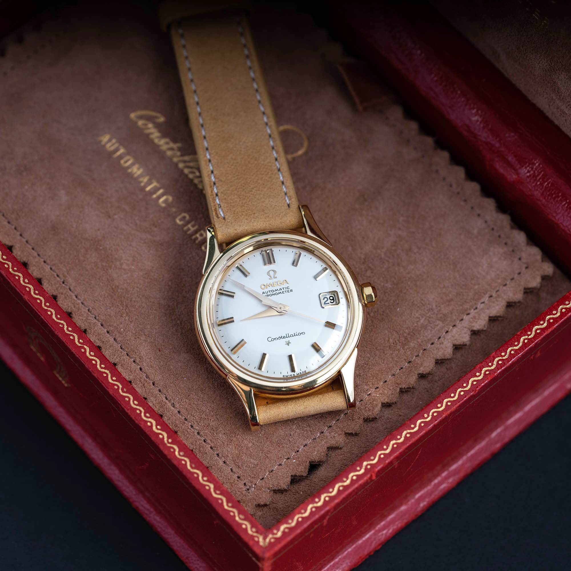 18k Omega Constellation Calendar De-Luxe 2954 vuodelta 1958 - Image 2