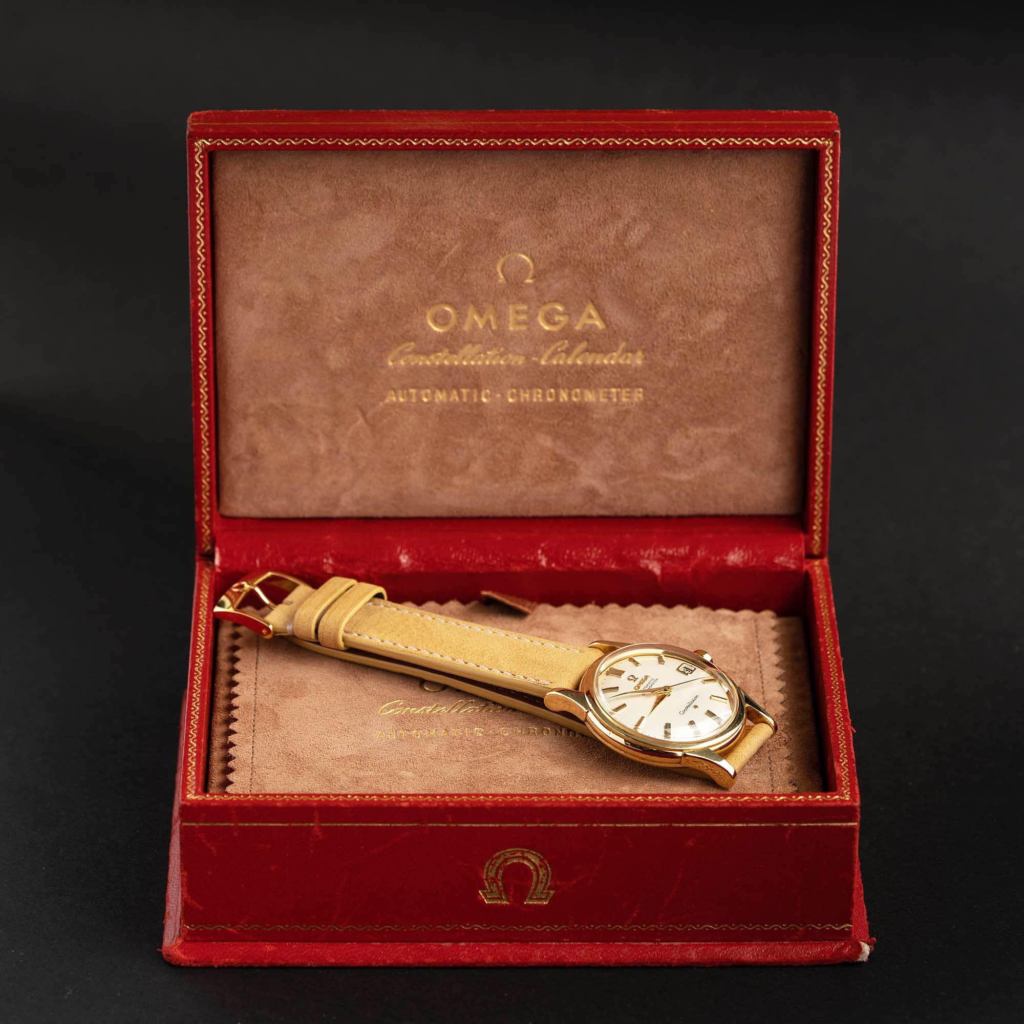 18k Omega Constellation Calendar De-Luxe 2954 vuodelta 1958 - Image 9