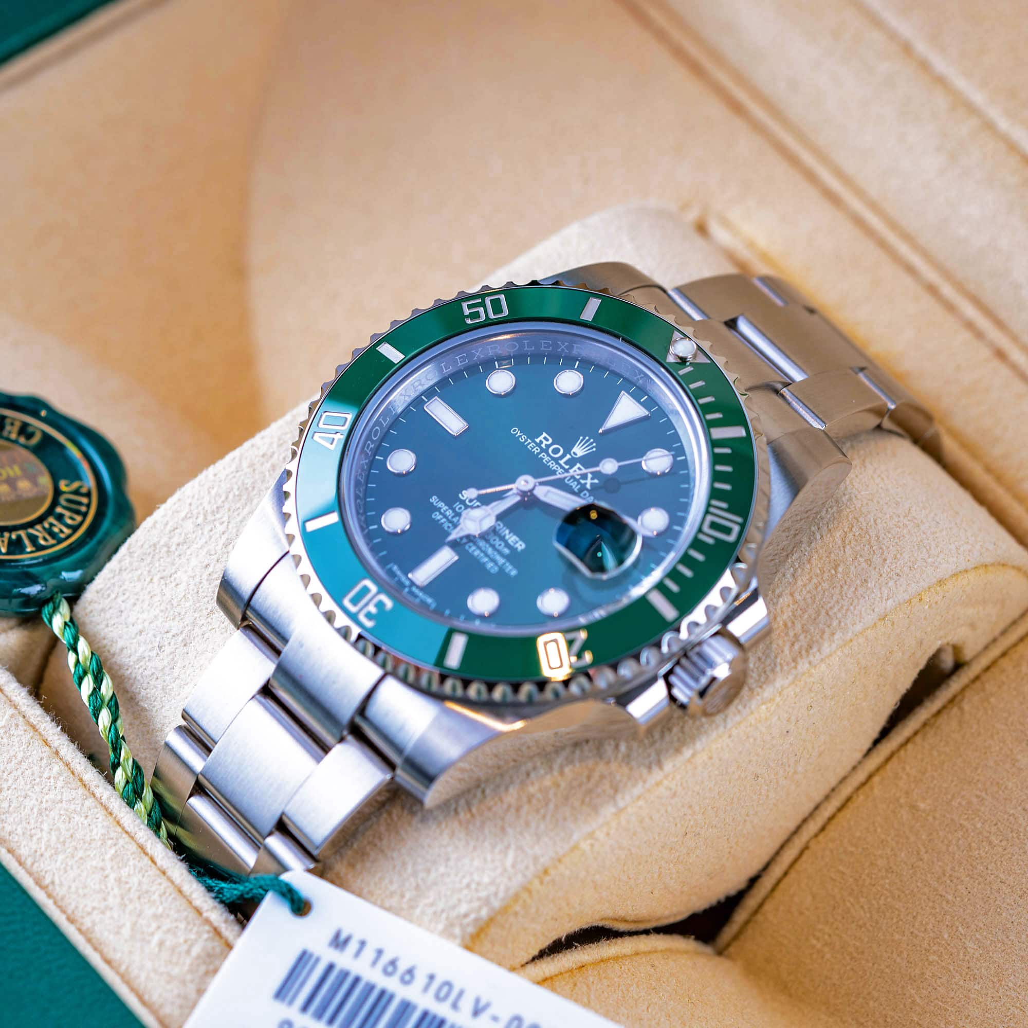 NOS Rolex Submariner Date 116610LV "Hulk" vuodelta 2019 - Image 2
