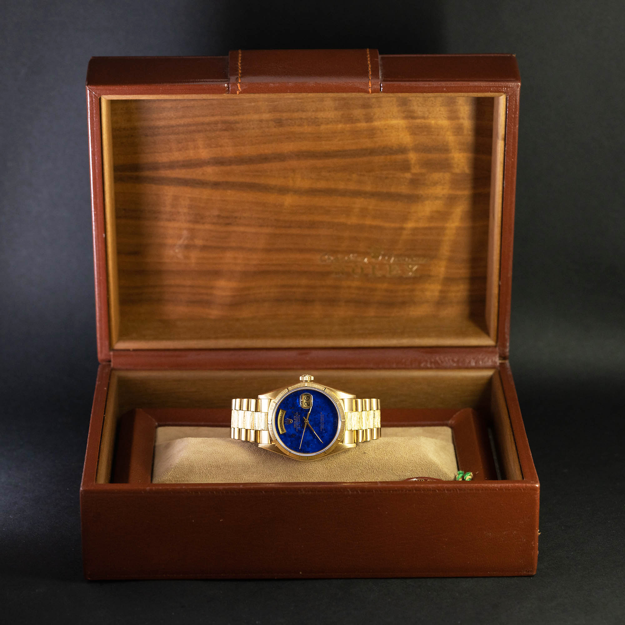 Rolex Day-Date "Bark-Lapis Lazuli" 18078 vuodelta 1988 - Image 10