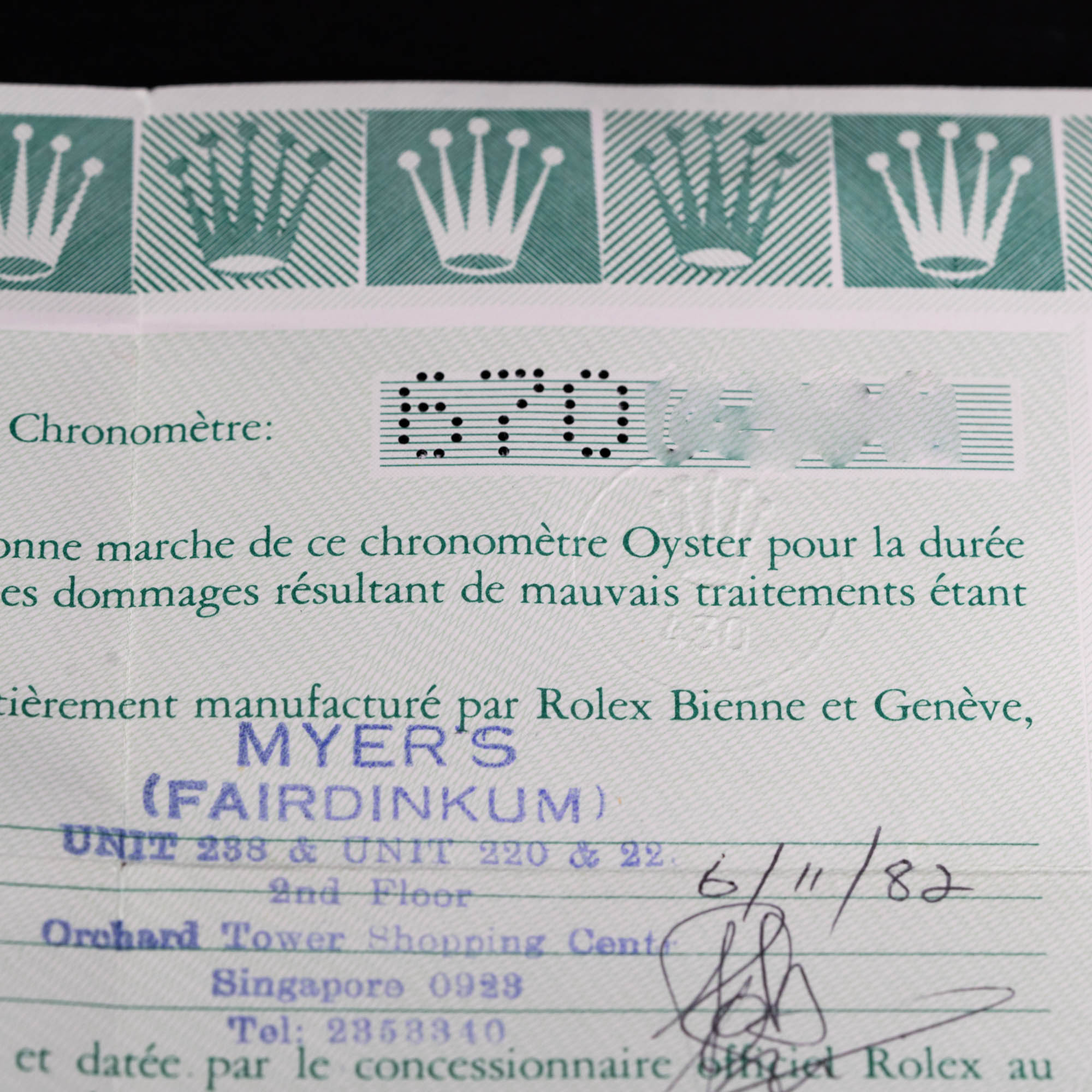 18k Rolex Oyster Perpetual Day-Date 18038 Onyx vuodelta 1982 - Image 10