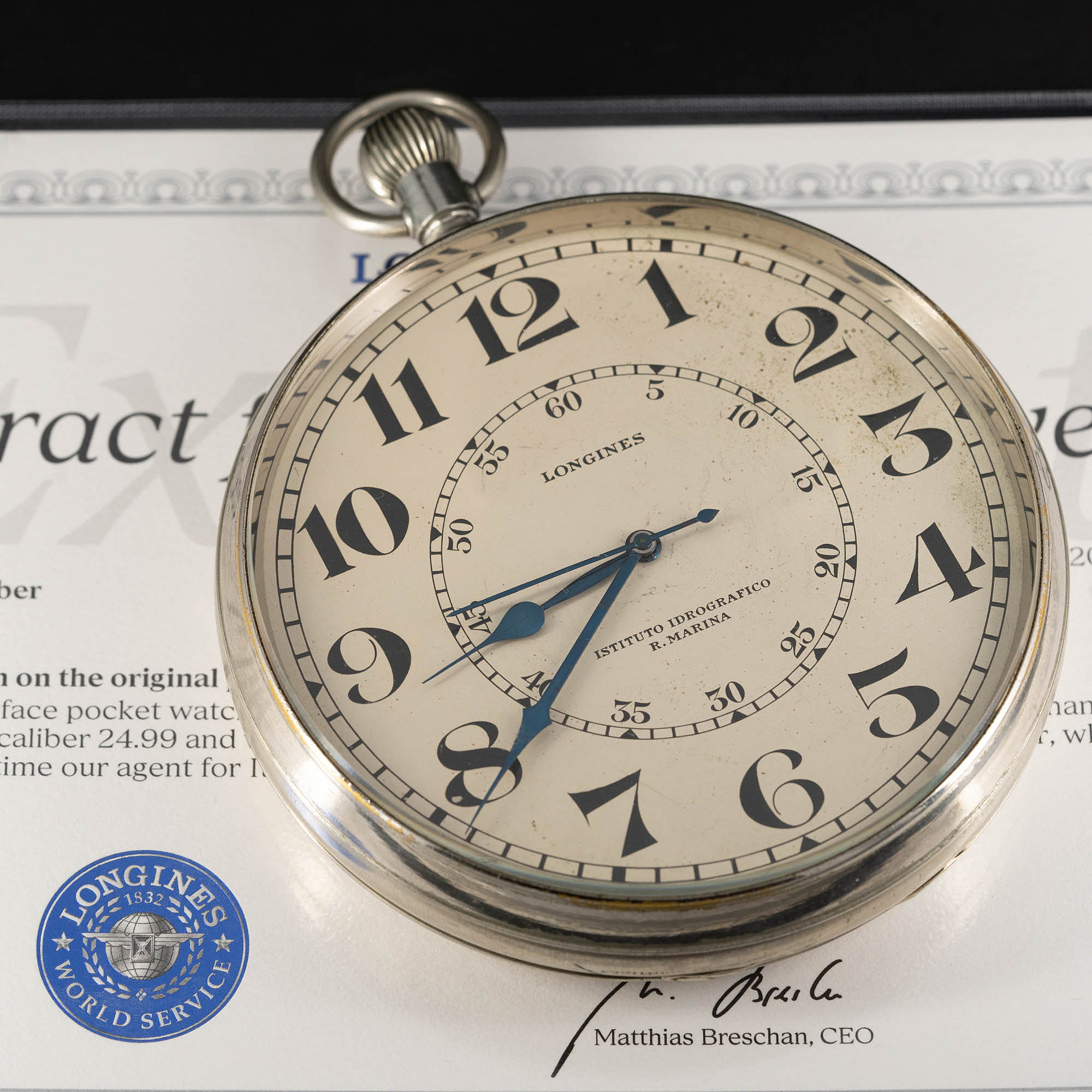 Longines Marina Militare, Italian laivaston kansikello vuodelta 1933 - Image 2
