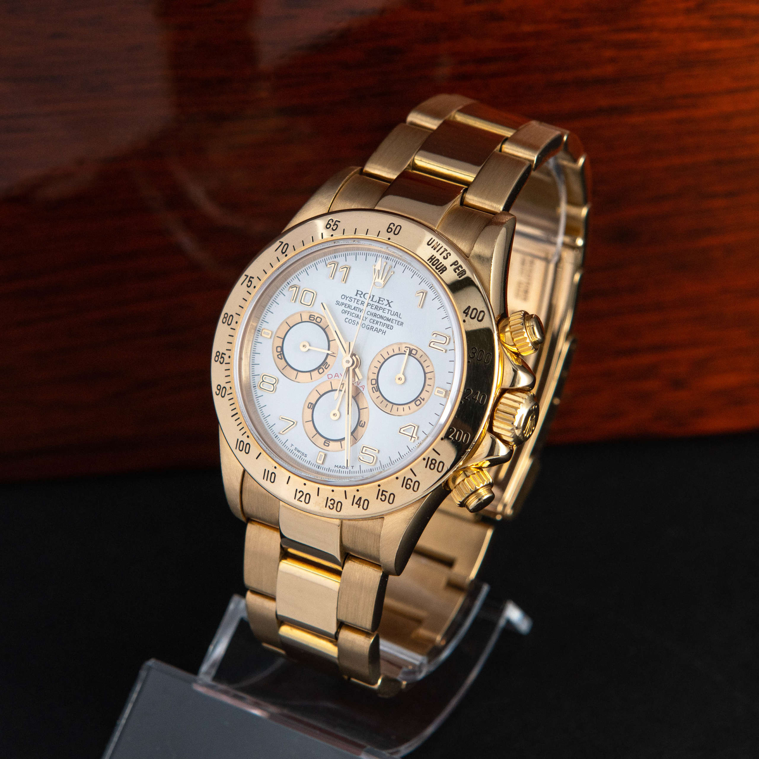 18k Rolex Daytona "Zenith" 16528 vuodelta 1998-1999