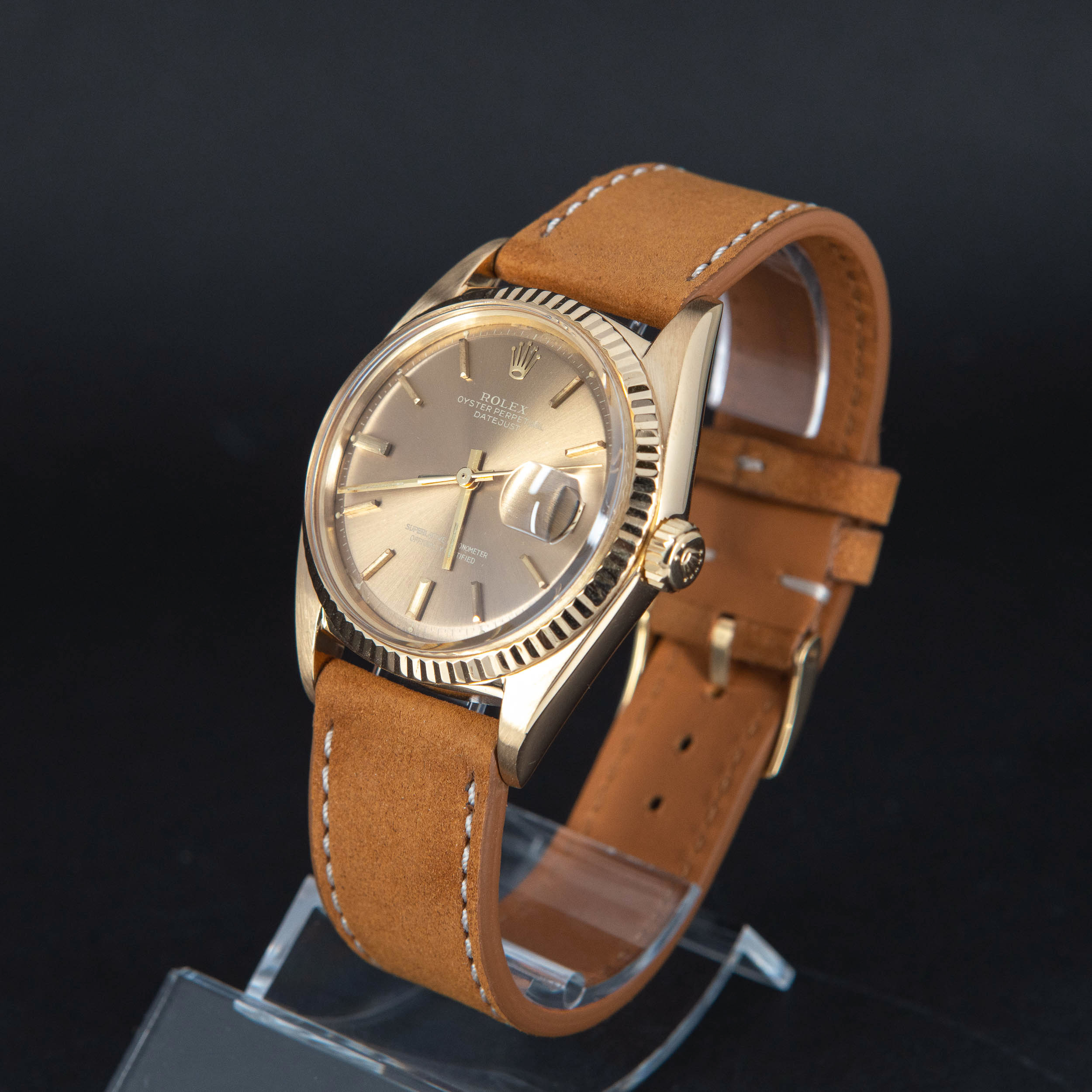 18K Rolex Oyster Perpetual Datejust 1601 vuodelta 1972 - Image 3