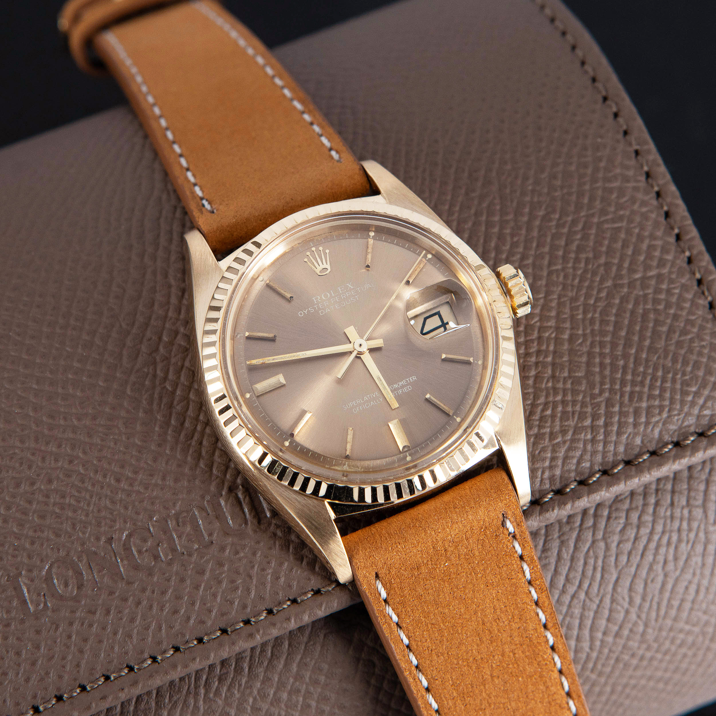 18K Rolex Oyster Perpetual Datejust 1601 vuodelta 1972