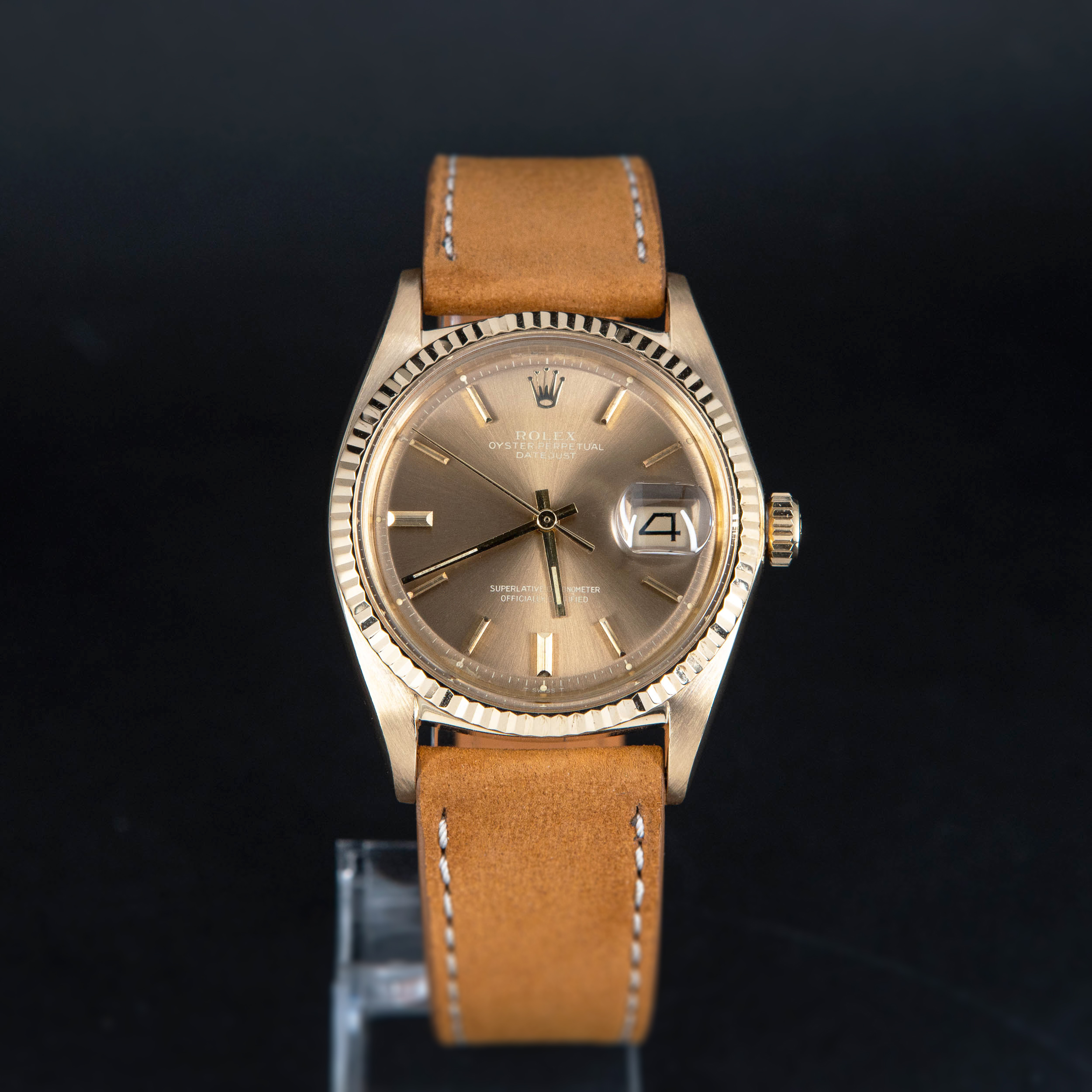 18K Rolex Oyster Perpetual Datejust 1601 vuodelta 1972 - Image 2