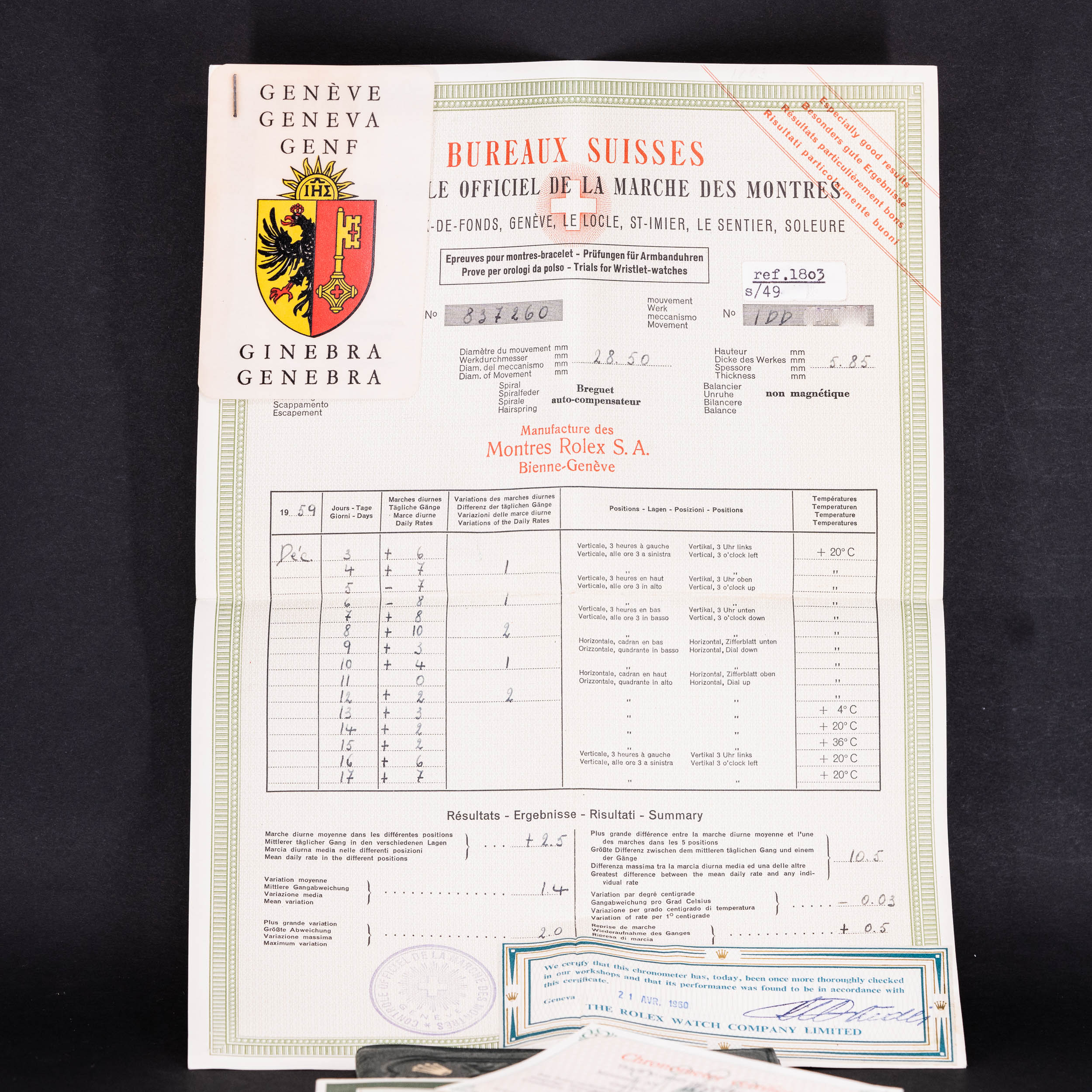 18k Rolex Oyster Day-Date Rose 1803/6611 vuodelta 1960 - Image 17