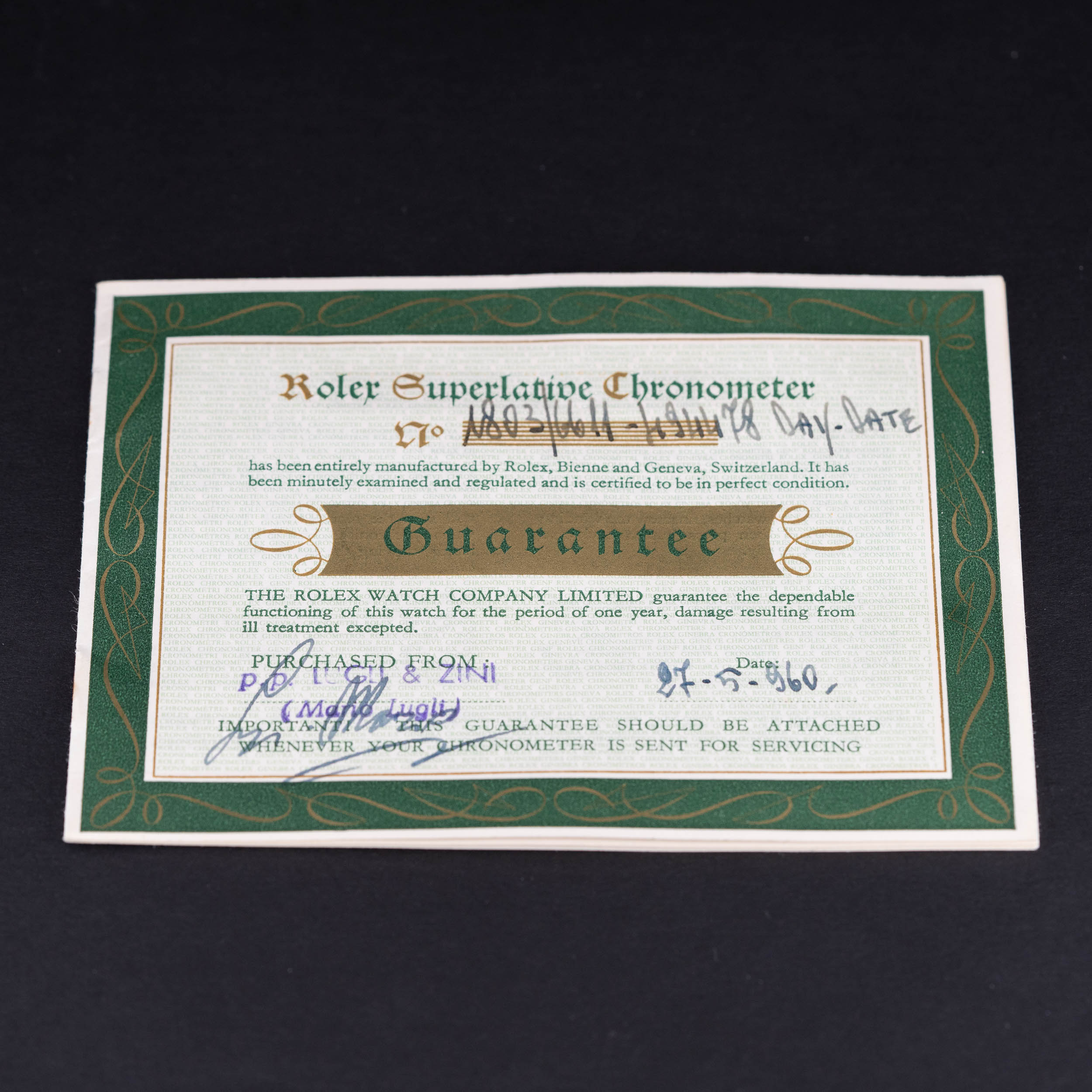 18k Rolex Oyster Day-Date Rose 1803/6611 vuodelta 1960 - Image 20