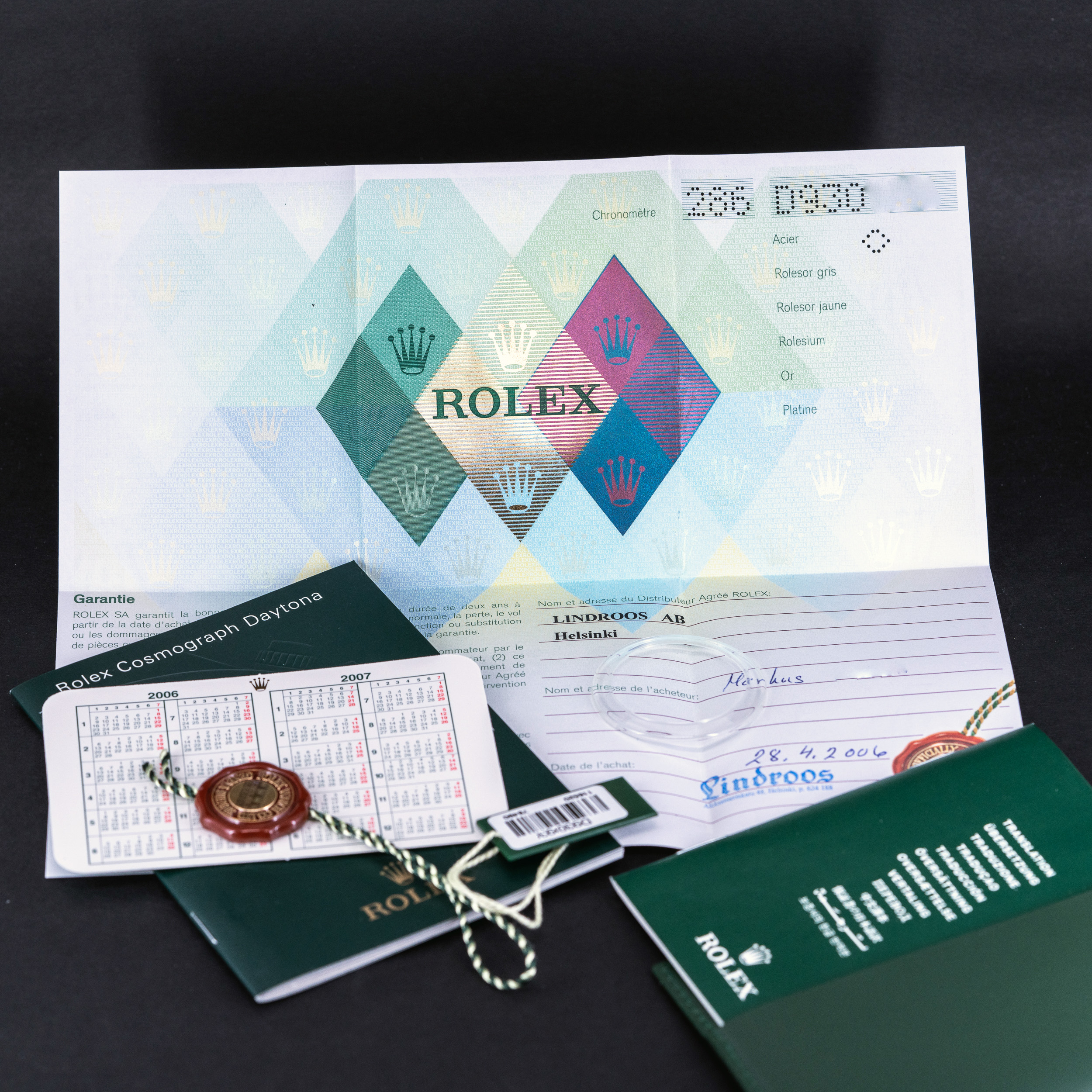 Rolex Cosmograph Daytona 116520 vuodelta 2006 FULL-SET - Image 7