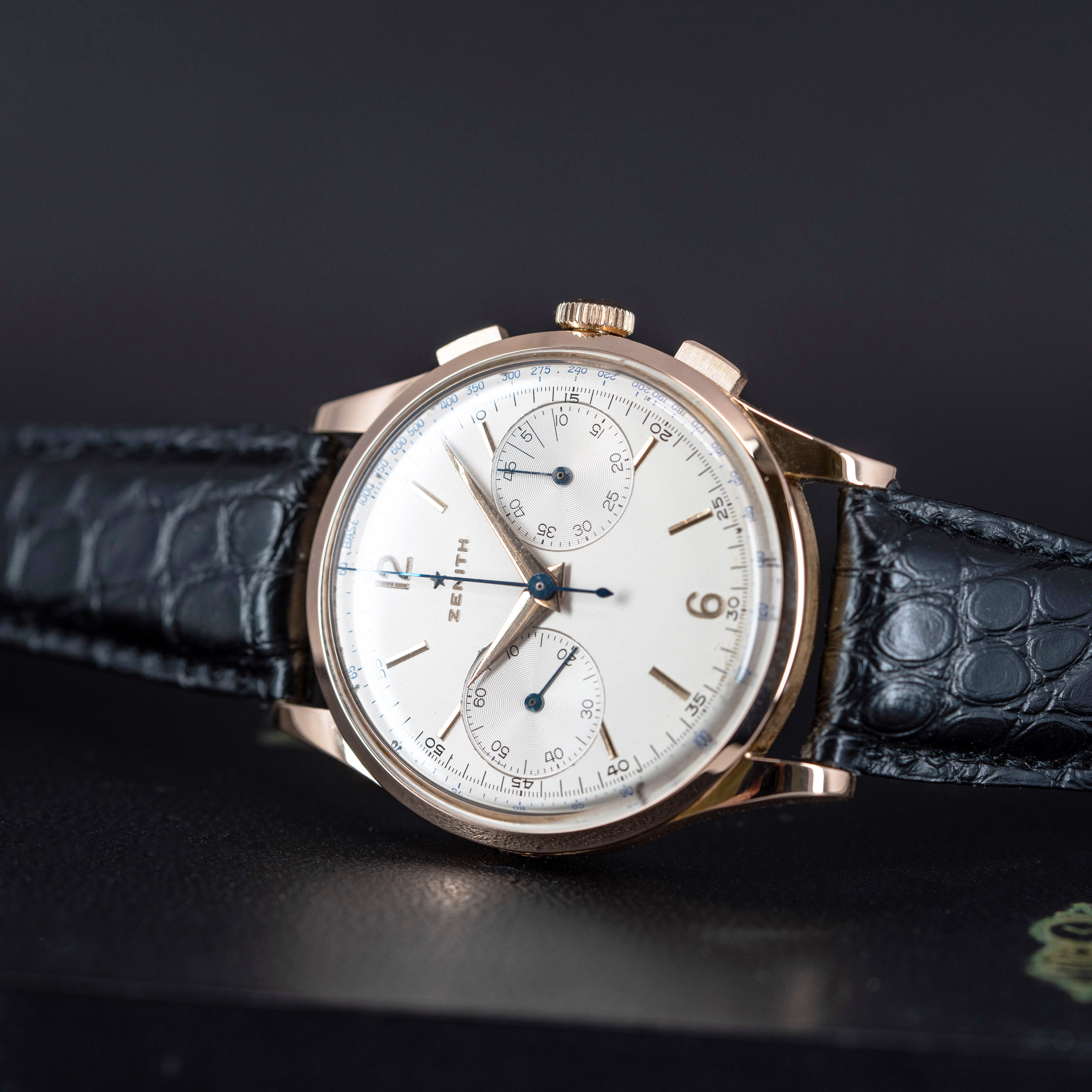 18k Zenith Jumbo kronografi 1950-luvulta - Image 4