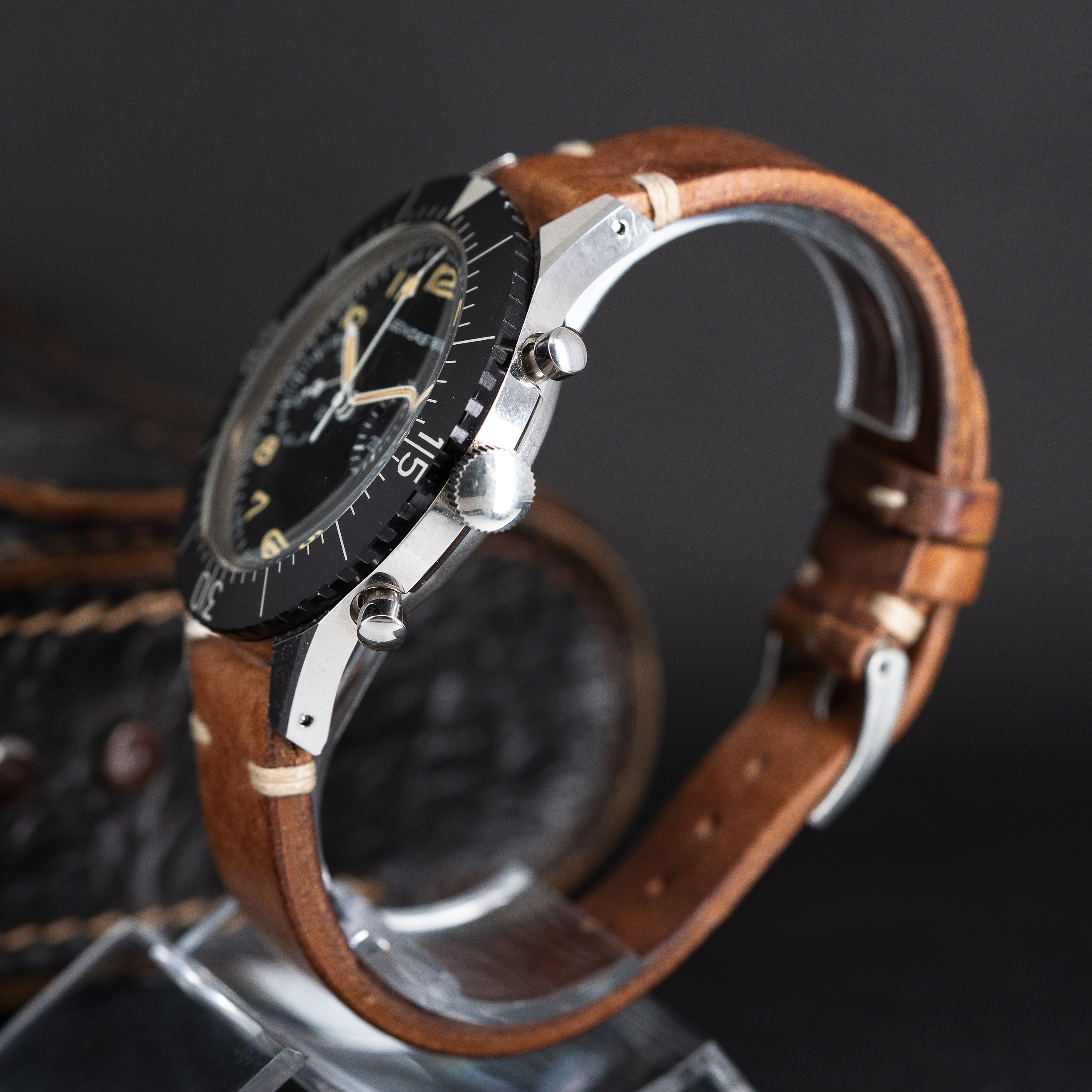 Leonidas TIPO CP-2 Esercito Italiano lentäjän kronografi vuodelta 1965 - Image 9