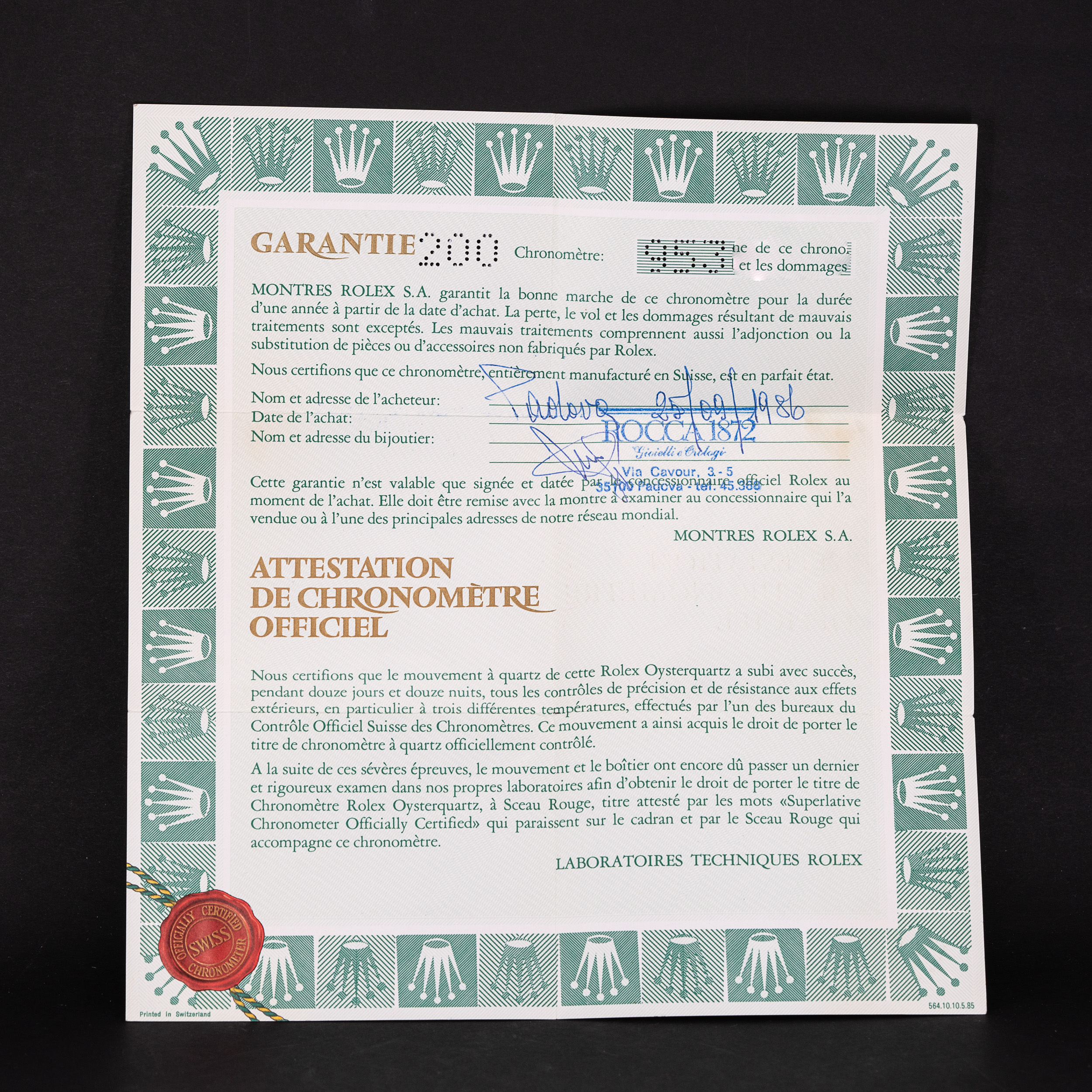 18k Rolex Oysterquartz Day-Date 19018 vuodelta 1986 FULL-SET - Image 12