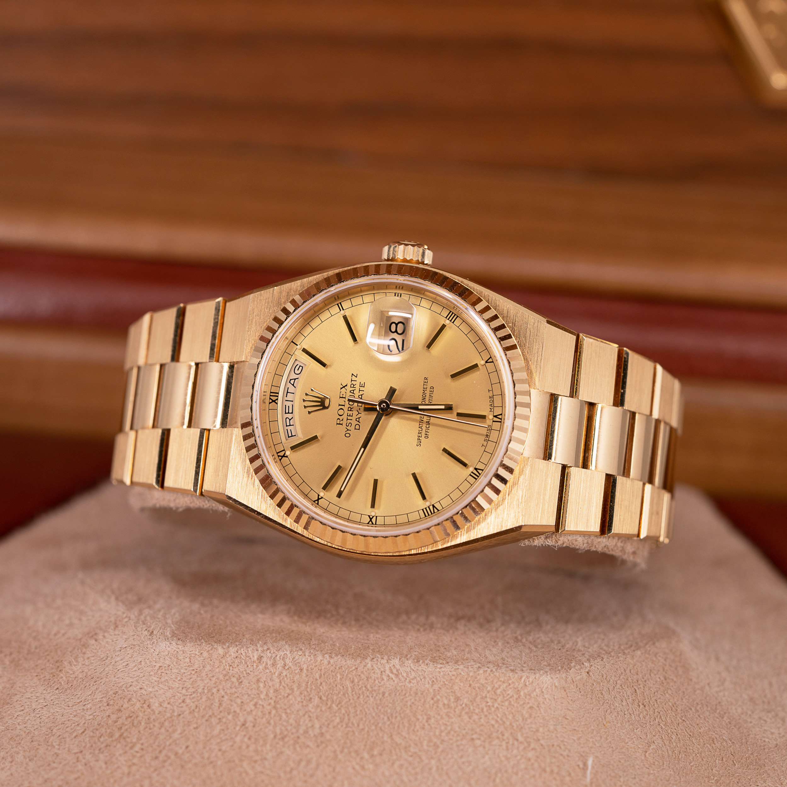 18k Rolex Oysterquartz Day-Date 19018 vuodelta 1979