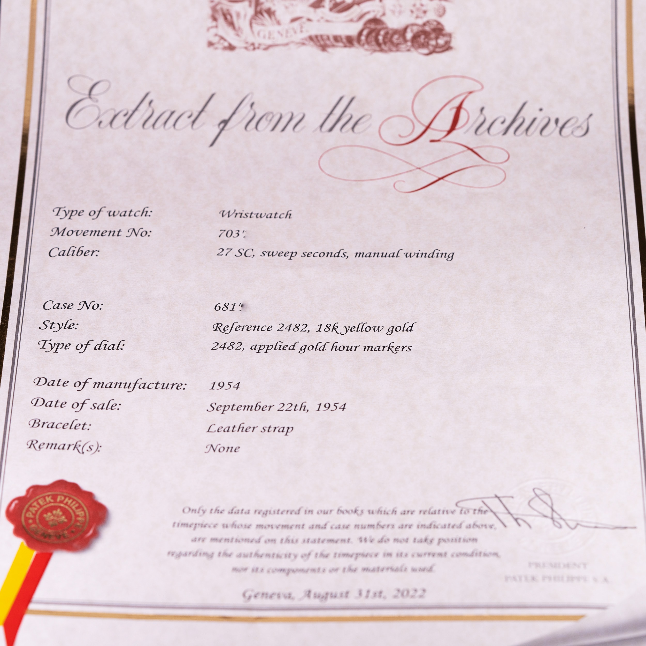 18k Patek Philippe 2482 vuodelta 1954 - Image 12
