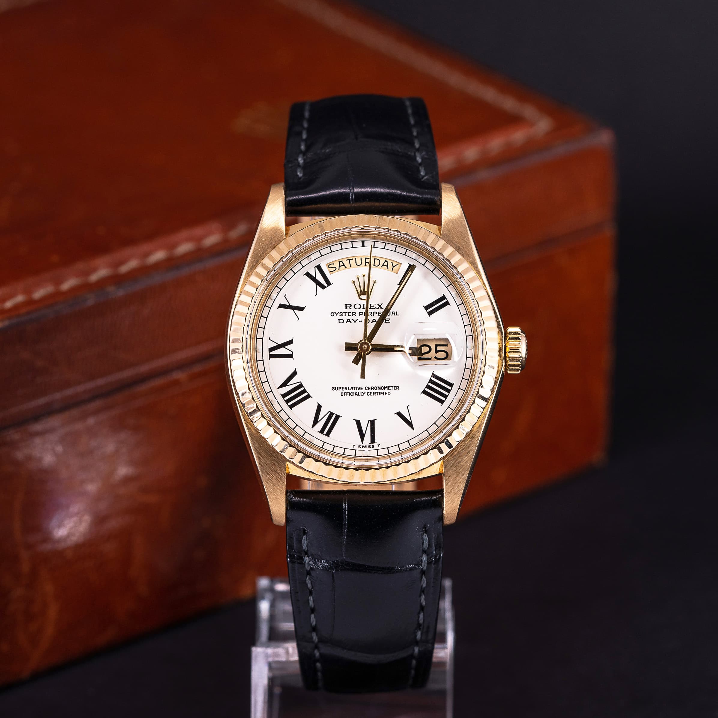 18k Rolex Day-Date 1803 Buckley vuodelta 1977 - Image 2