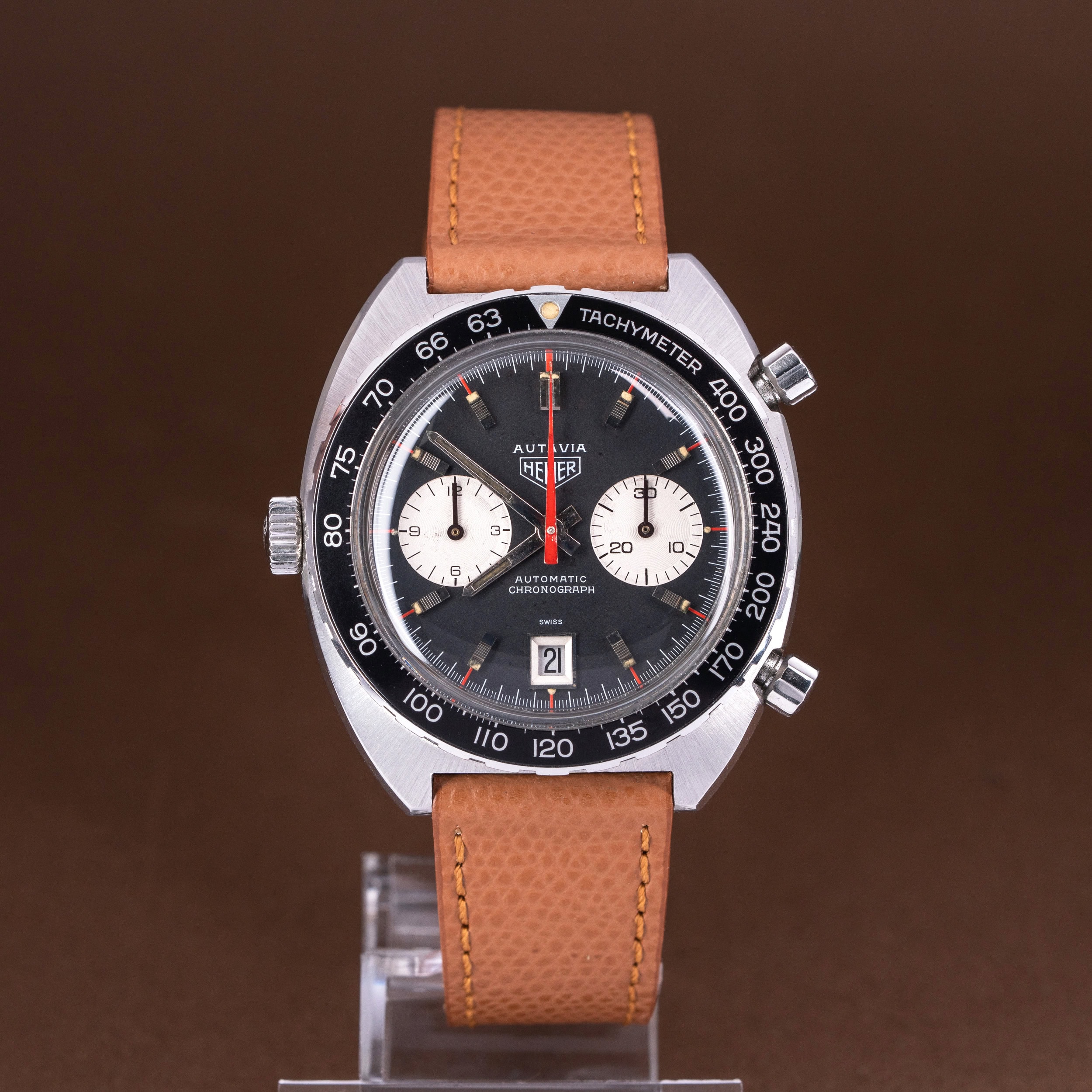 Heuer Autavia 1163 Tachy vuodelta 1969 - Image 2