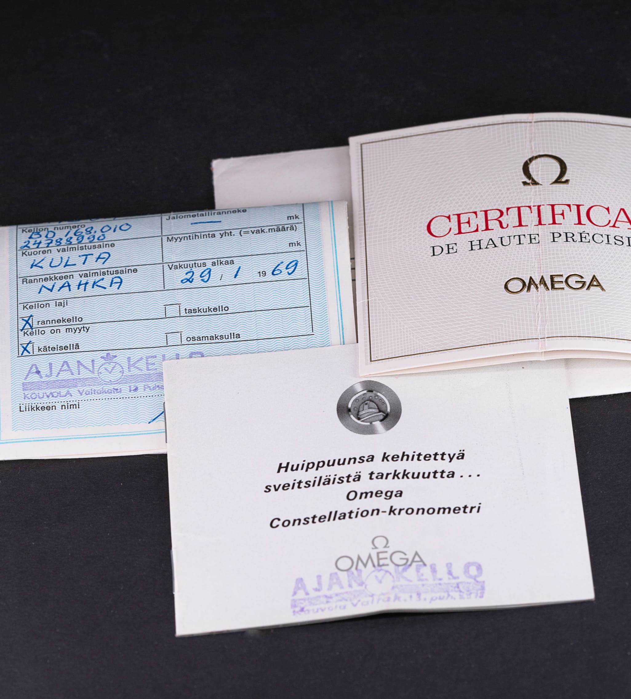 14k Omega Constellation vuodelta 1969, FULL-SET - Image 8