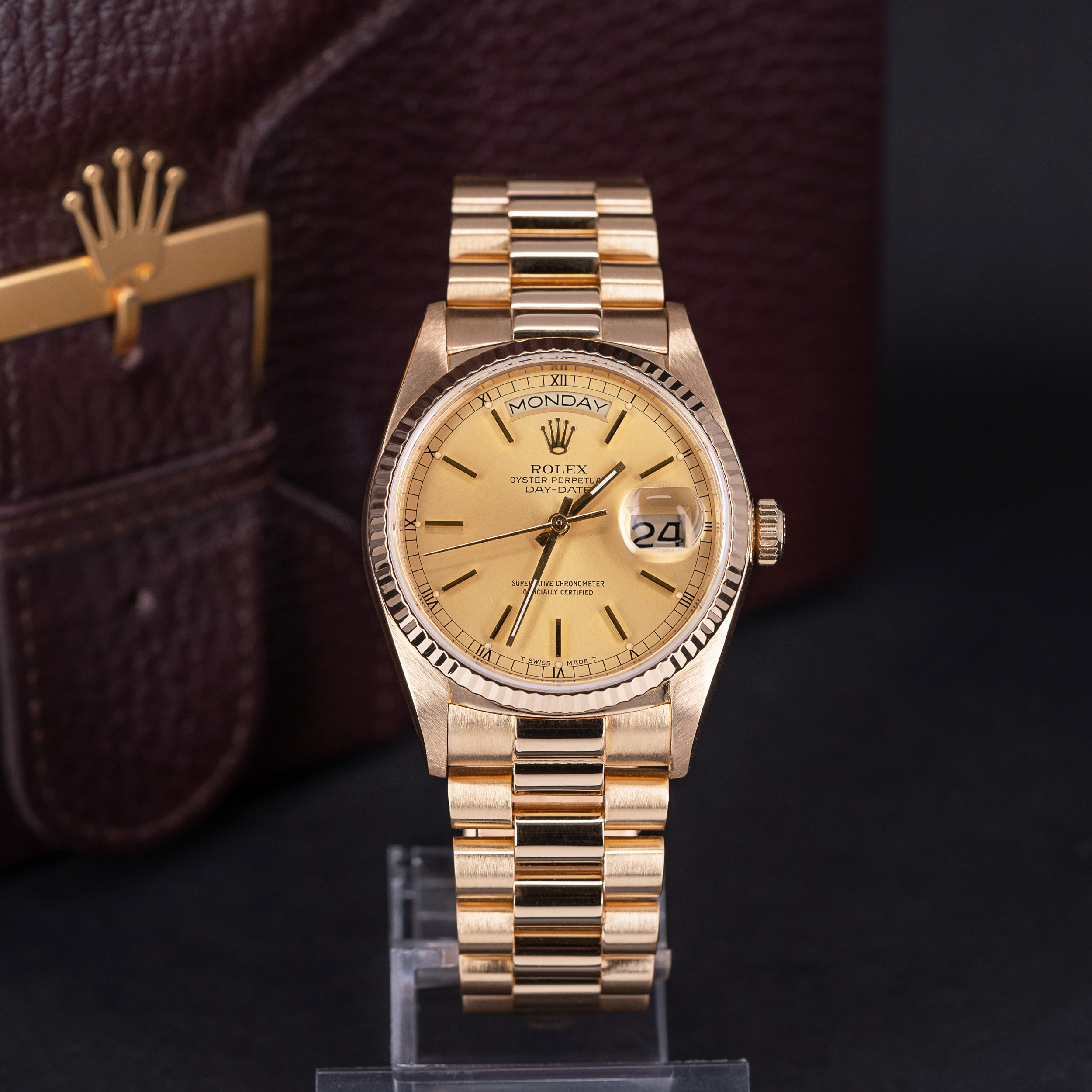18k Rolex Day-Date 18038 vuodelta 1987 - Image 2