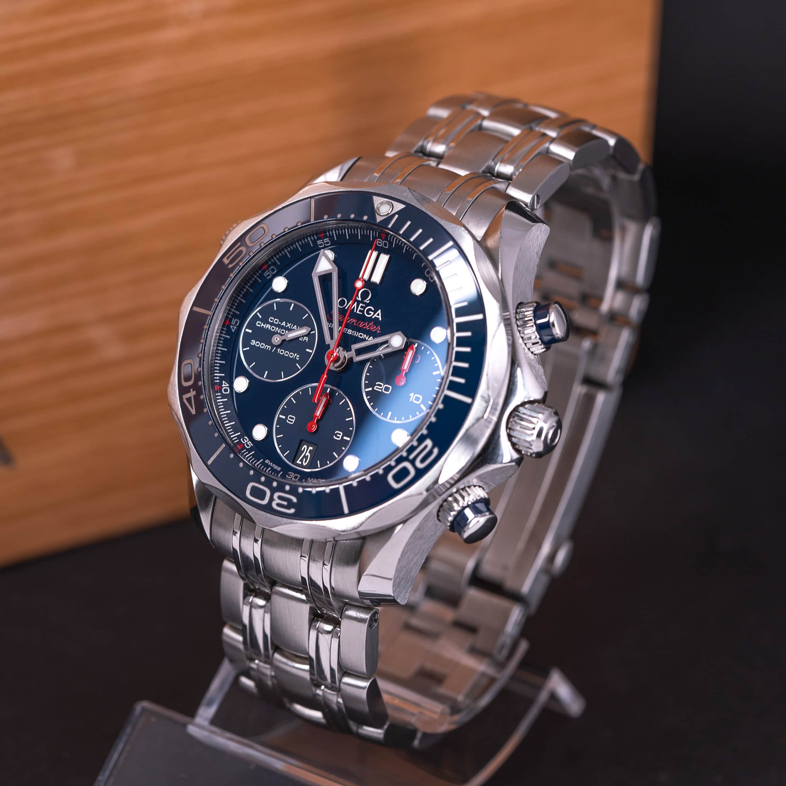 Omega Seamaster 300M Co-Ax sukeltajan kronografi vuodelta 2018, FULL-SET - Image 3