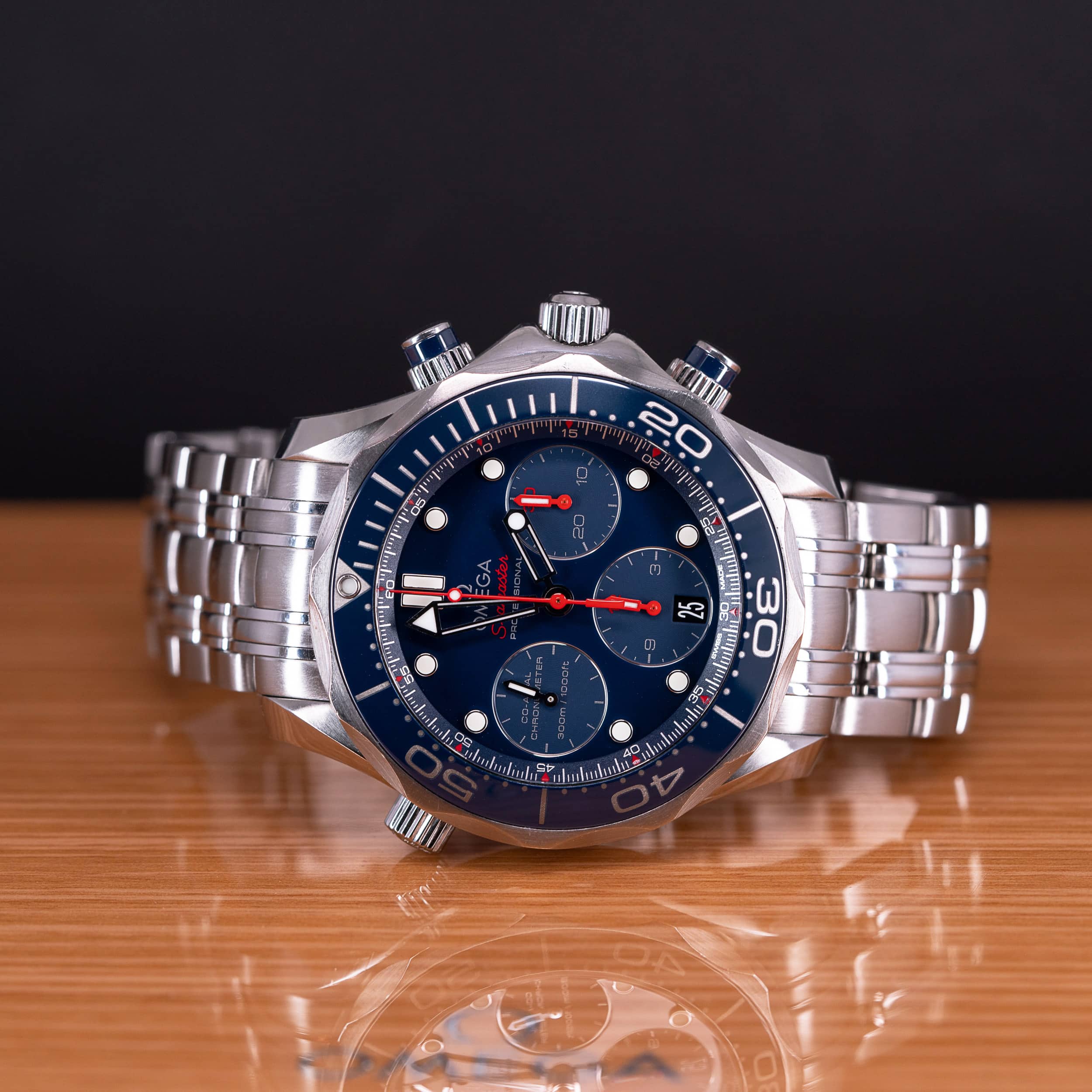 Omega Seamaster 300M Co-Ax sukeltajan kronografi vuodelta 2018, FULL-SET - Image 5