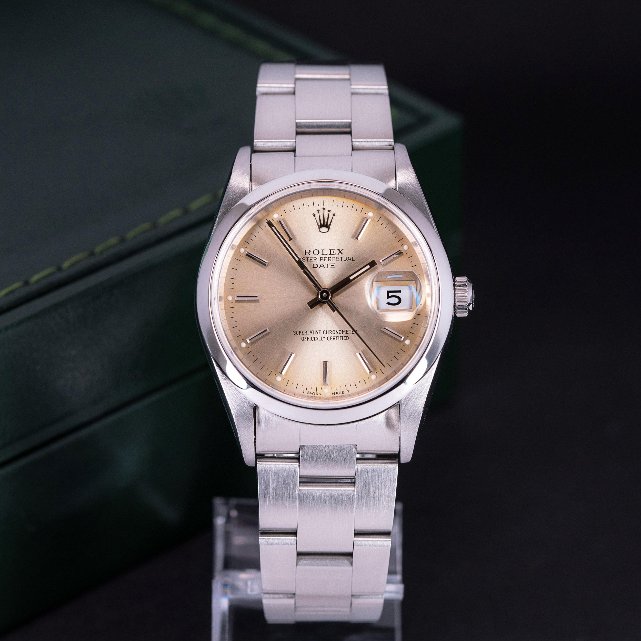 Rolex Oyster Perpetual Date 15200 vuodelta 1995, FULL-SET