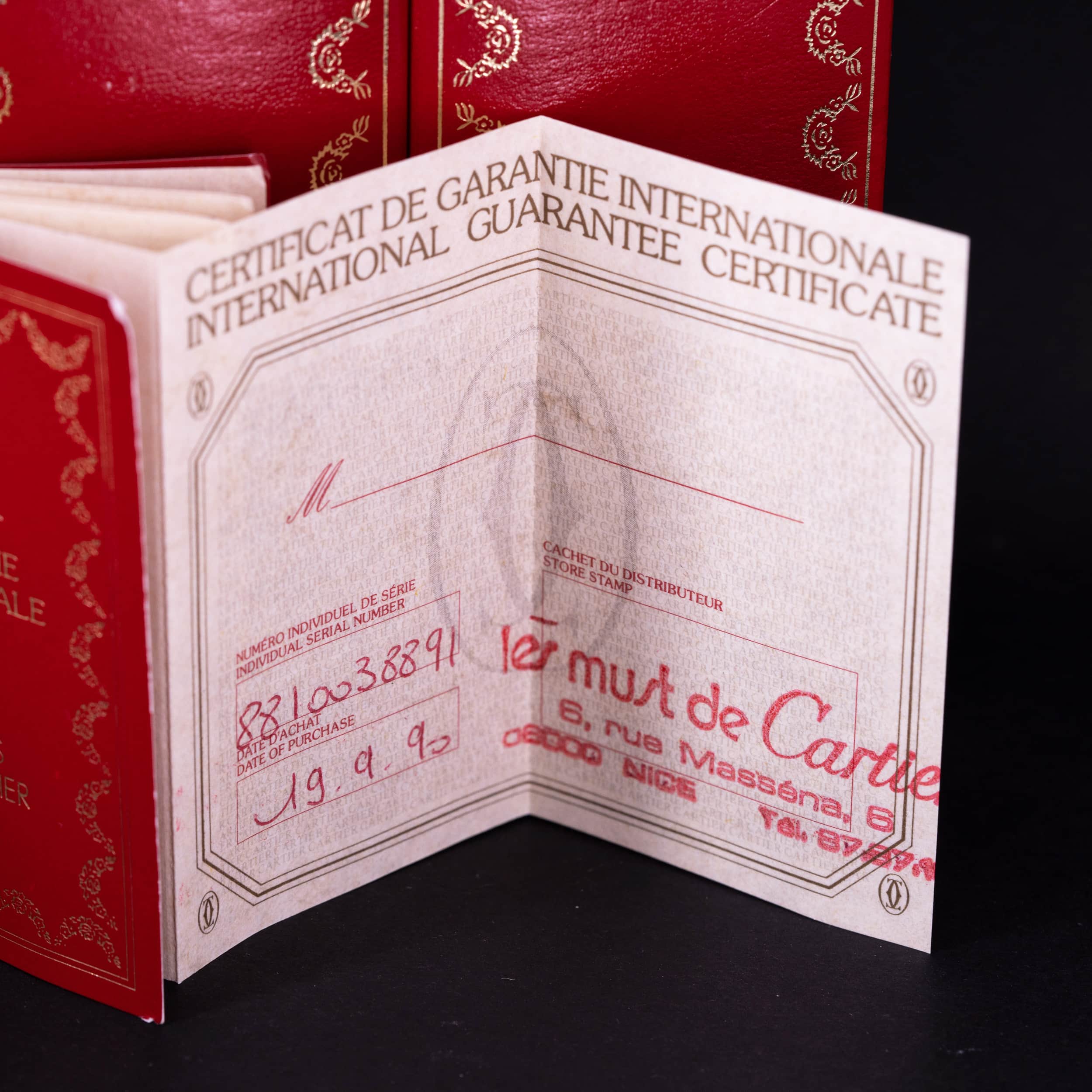 18k Cartier Vendome Trinity vuodelta 1990 FULL-SET - Image 9