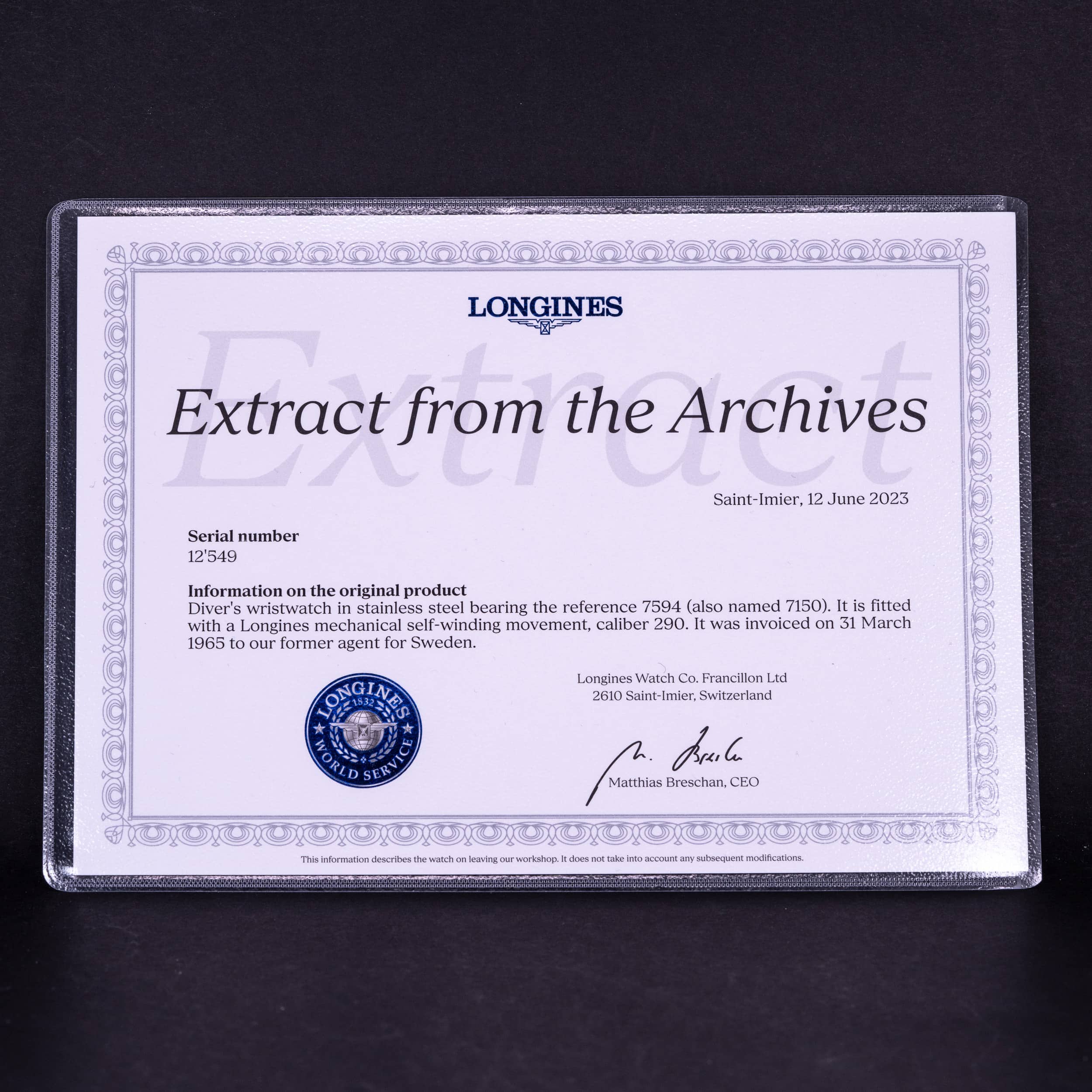 Longines Super-Compressor 7150 vuodelta 1965 - Image 12