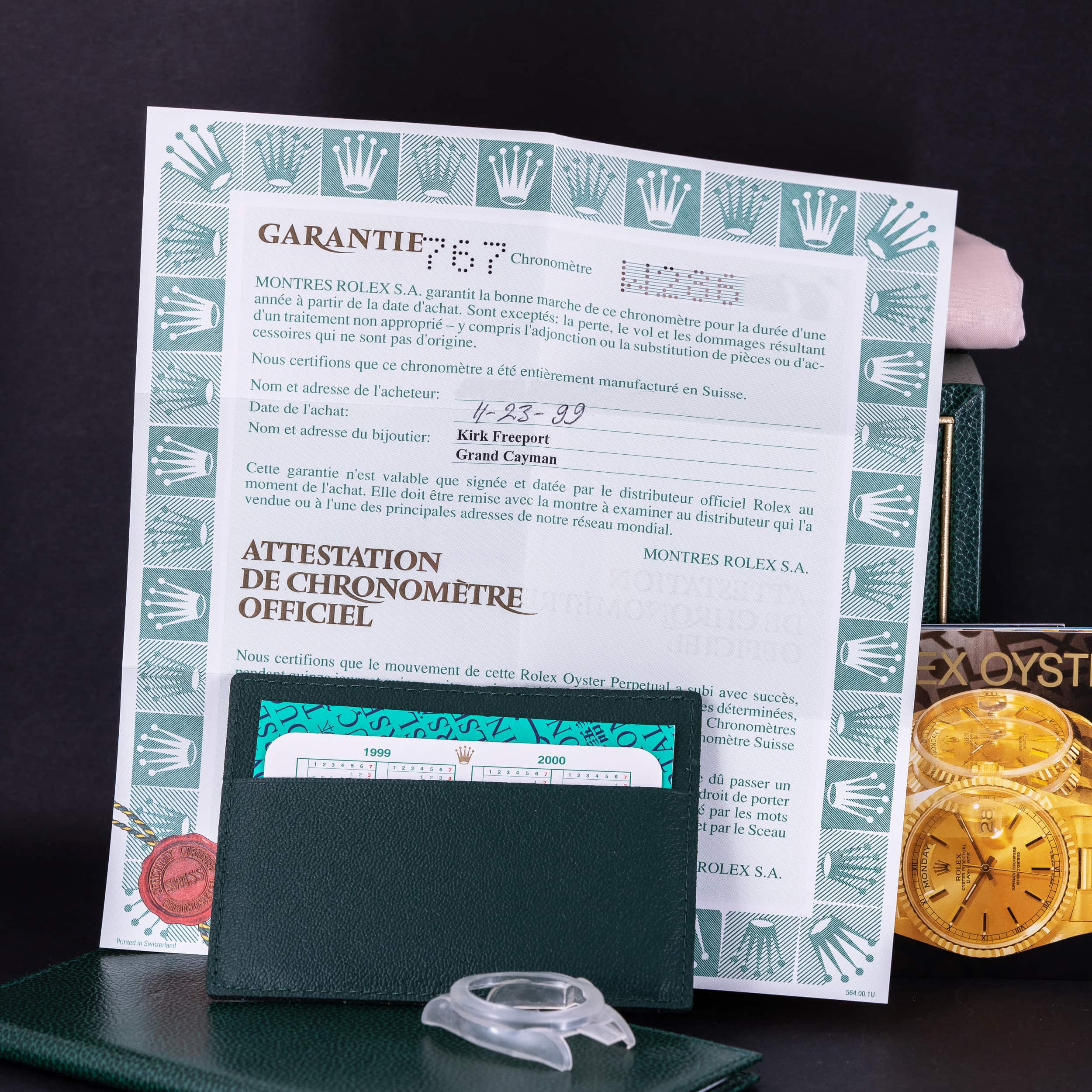 18k Rolex Day-Date 18248 Bark-Onyx vuodelta 1999 FULL-SET - Image 9