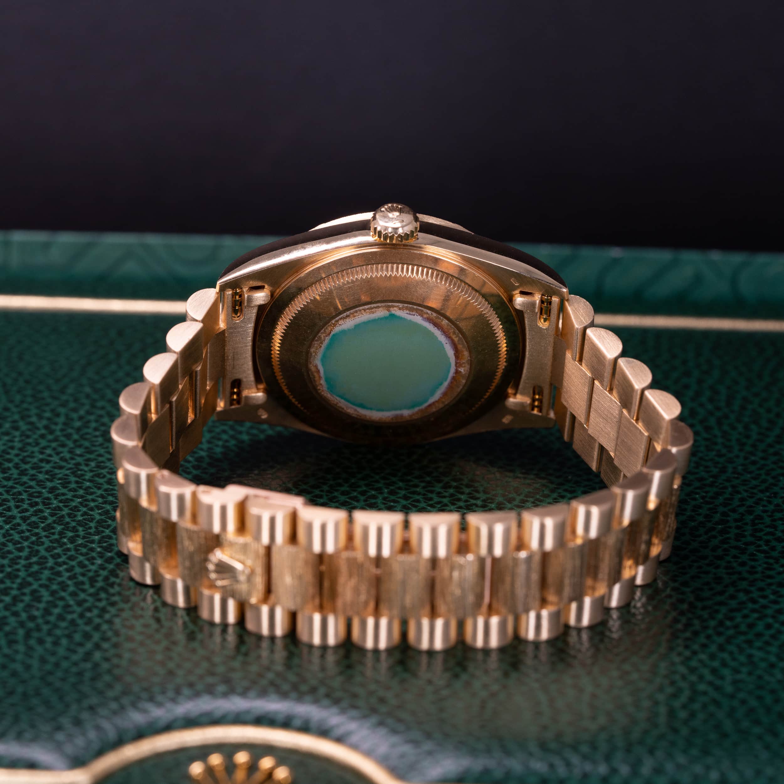 18k Rolex Day-Date 18248 Bark-Onyx vuodelta 1999 FULL-SET - Image 5