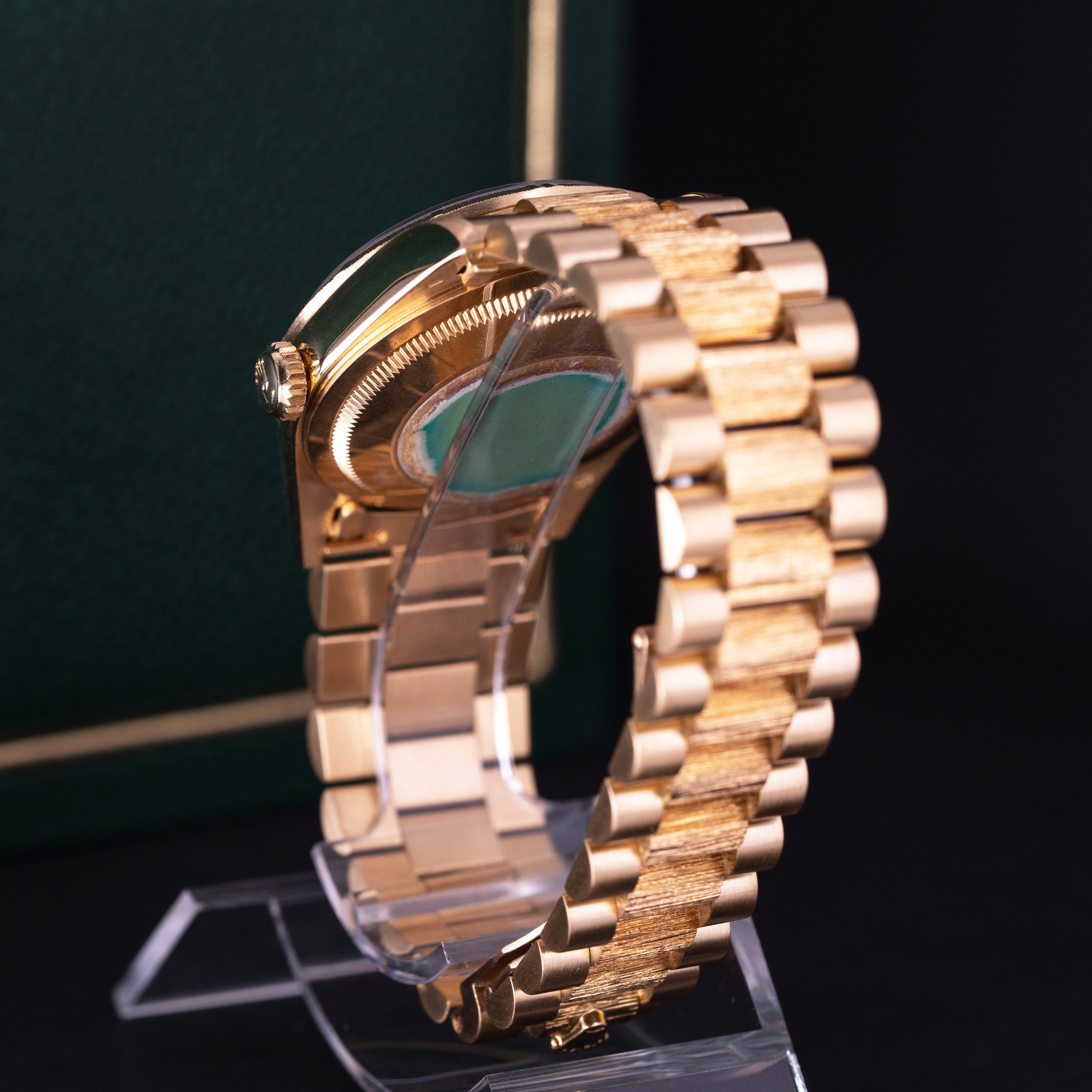 18k Rolex Day-Date 18248 Bark-Onyx vuodelta 1999 FULL-SET - Image 6